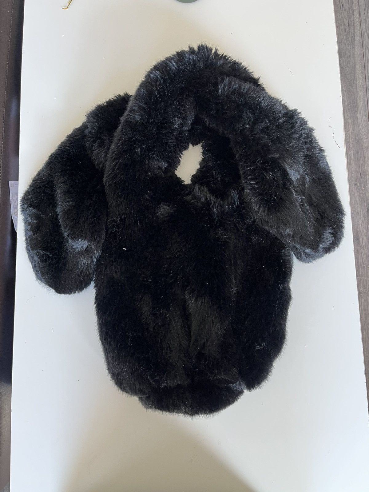 Simone Rocha Simone Rocha Faux Fur Tote Bag with bunny ears Size ONE SIZE - 1 Thumbnail