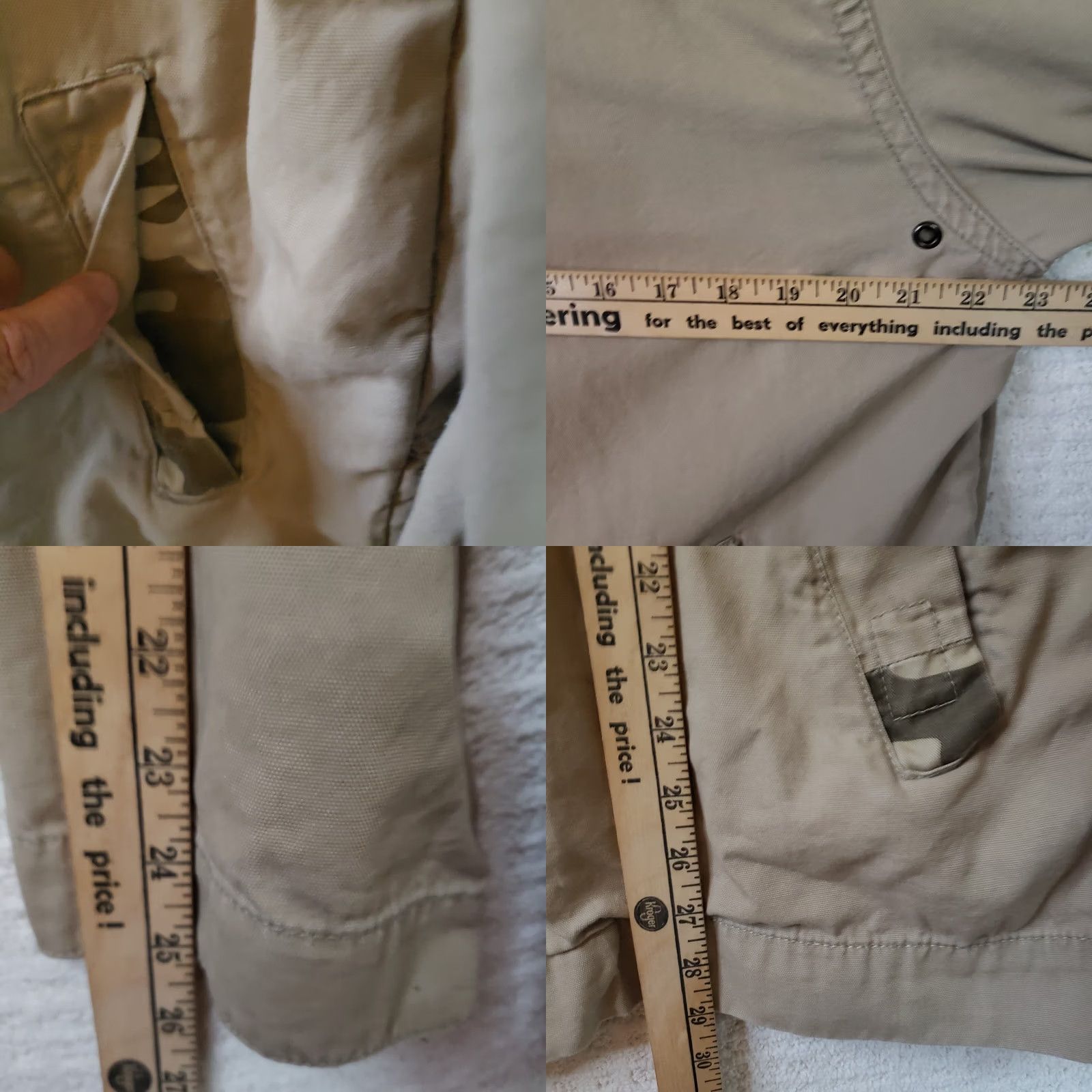 Vintage Aéropostale Men's L Beige Full Zip Canvas Jacket Outdoor Coat Unlined Size US L / EU 52-54 / 3 - 9 Thumbnail
