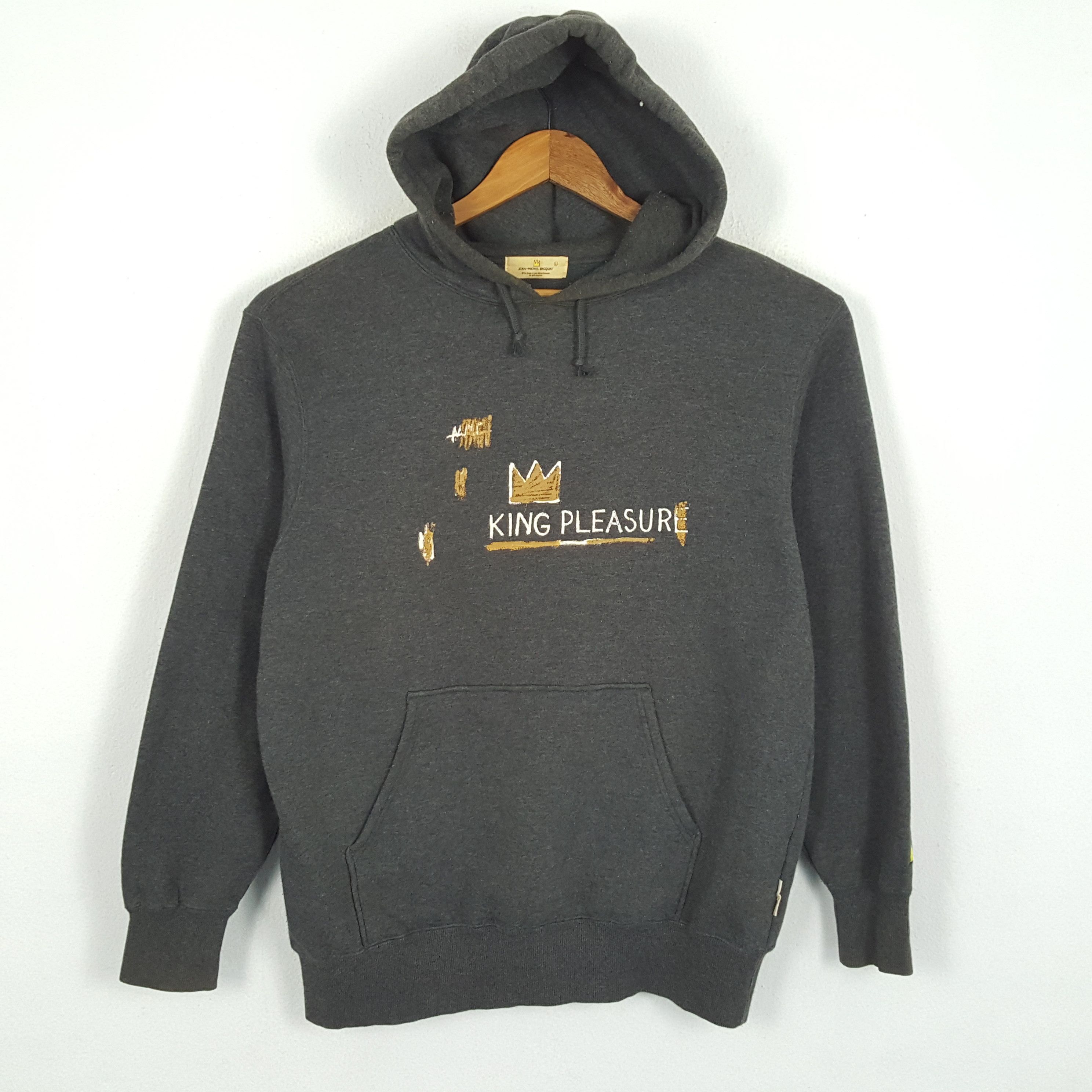 Vintage JEAN MICHEL BASQUIAT Art Artist King Pleasure Hoodie