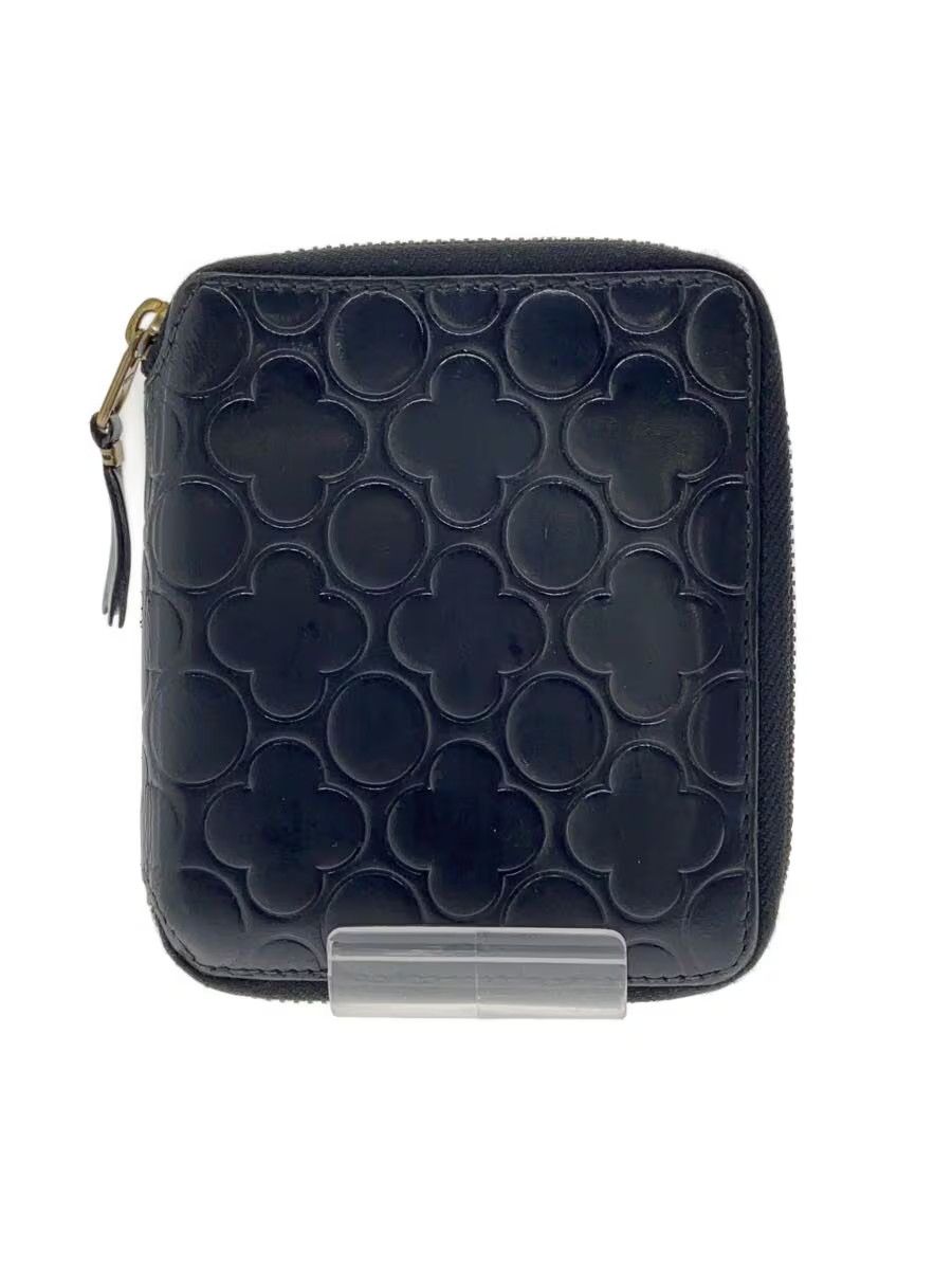 Comme des Garcons Homme Flower Embossed Zip Leather Wallet Size ONE SIZE - 1 Thumbnail