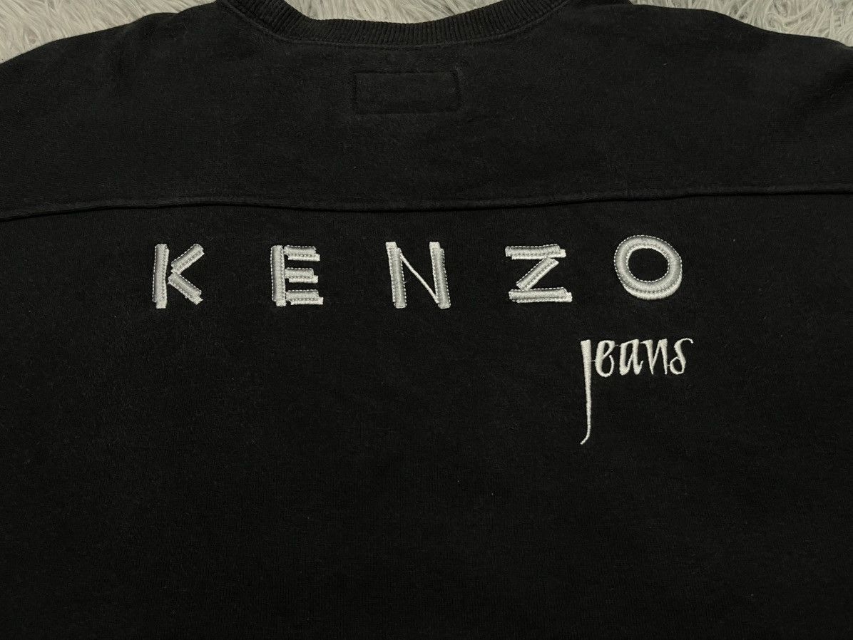 Kenzo 90s KENZO JEANS EMBROIDERY SPELL OUT SWEATSHIRT Size US M / EU 48-50 / 2 - 11 Thumbnail