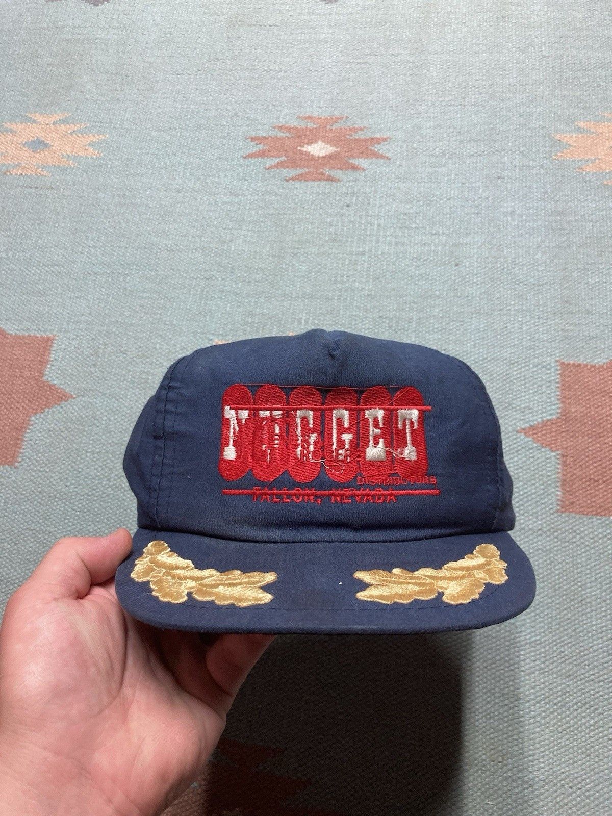 Vintage Vtg SnapBack hat Nugget Fallon Nevada gold leaf distributors Size ONE SIZE - 2 Thumbnail