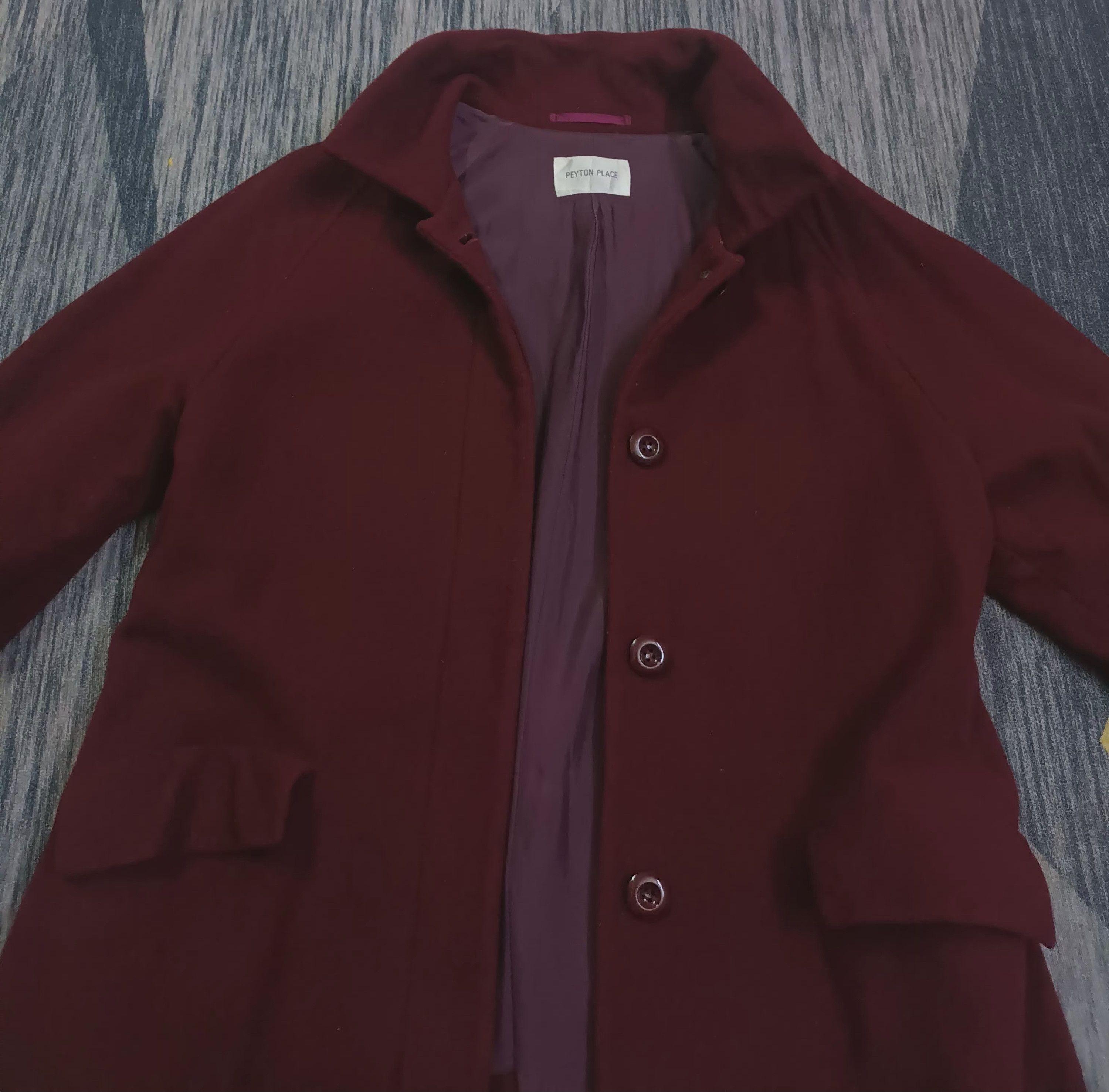 PPFM 🔥 PEYTON PLACE WOOL LONG COAT 🔥 Size US M / EU 48-50 / 2 - 10 Thumbnail