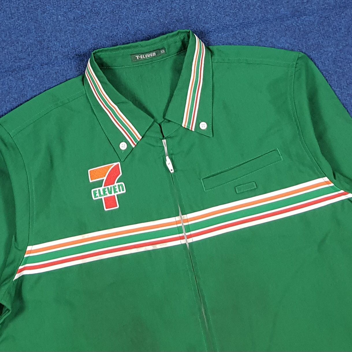 Japanese Brand Vintage 7 Eleven Japan Staff Uniform Jacket C285N7 Size M / US 6-8 / IT 42-44 - 2 Thumbnail