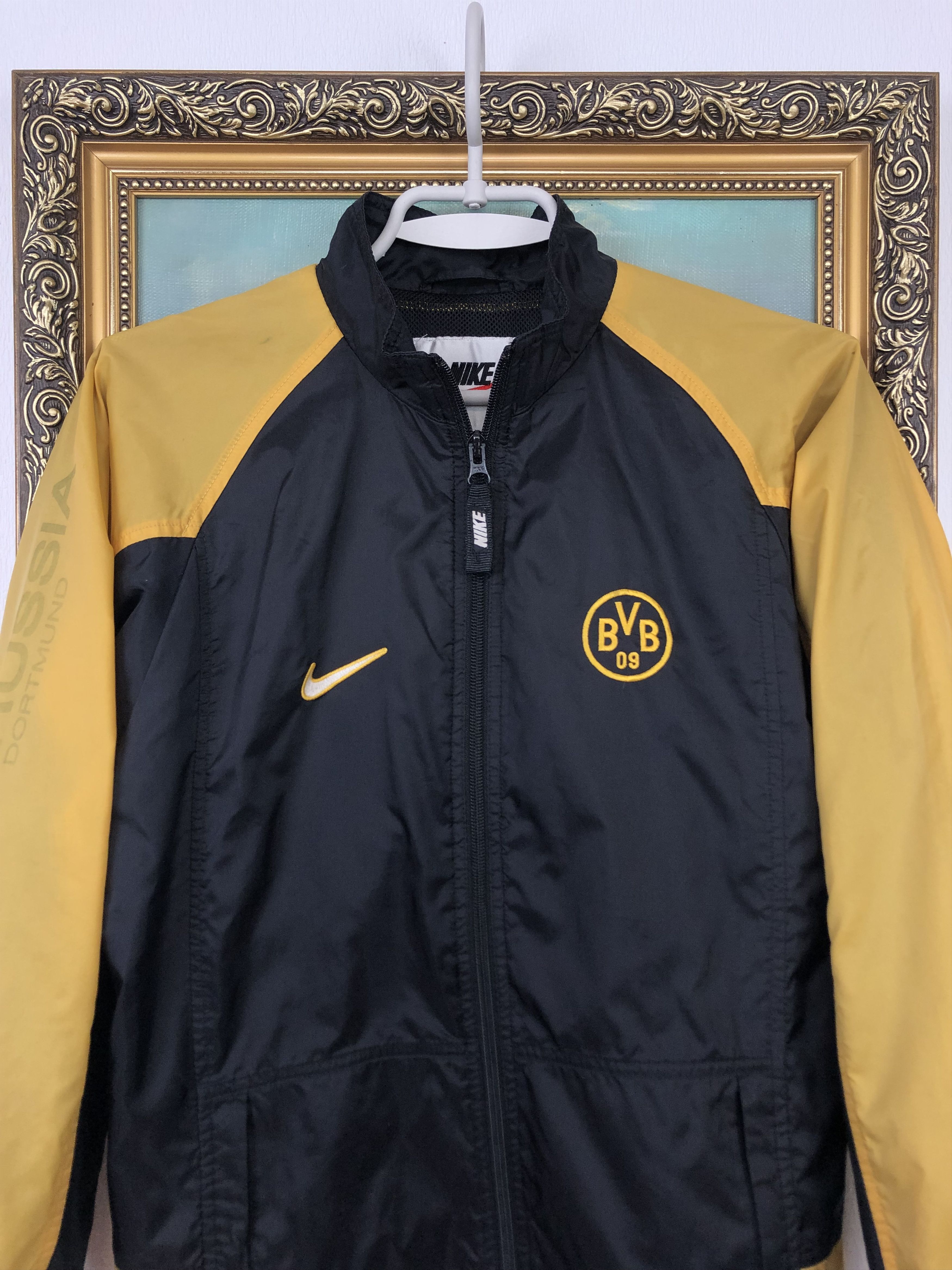 Nike Vintage Nike Borussia Dortmund Football Windbreaker Soccer Size US XXS / EU 40 - 2 Thumbnail