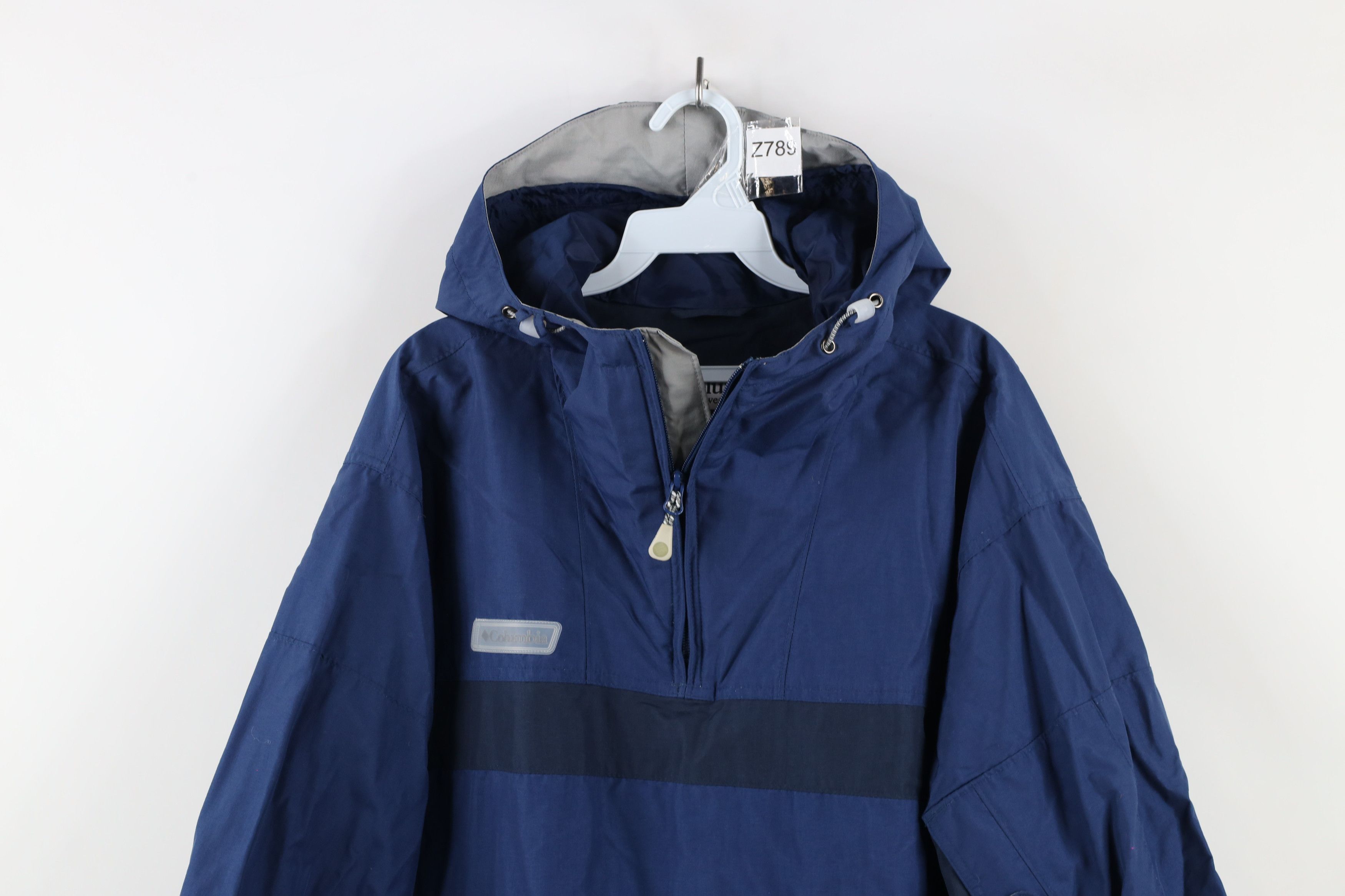 Columbia × Vintage Vintage 90s Columbia Block Half Zip Hooded Pullover Jacket Size US L / EU 52-54 / 3 - 2 Thumbnail