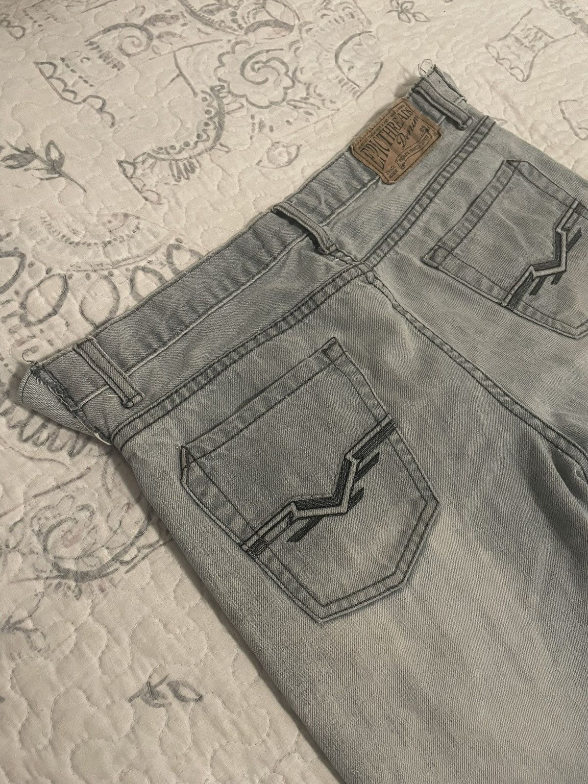 Japanese Brand × Vintage Custom flared light grey denim Size US 30 / EU 46 - 3 Thumbnail