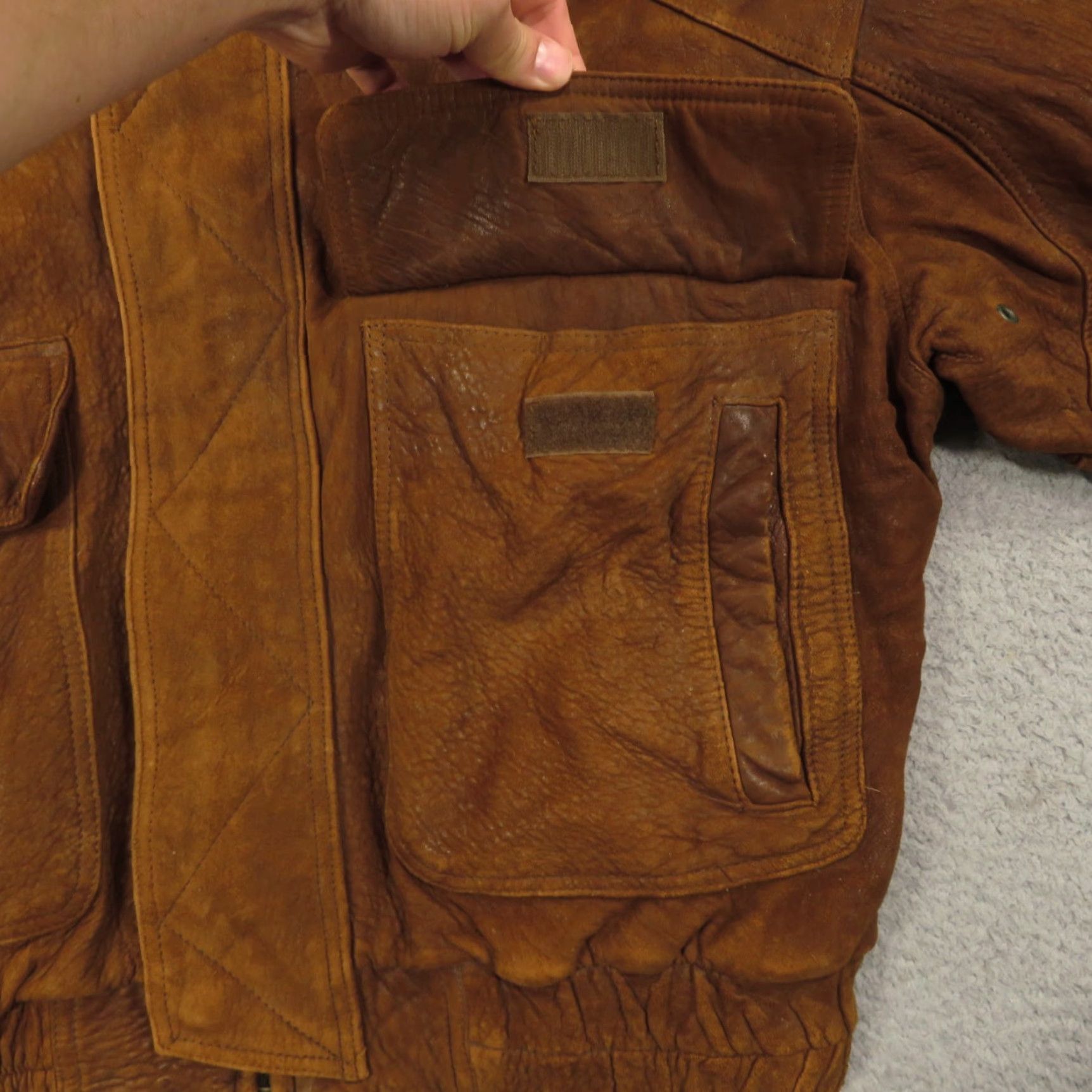Andrew Marc VTG Andrew Marc Jacket Men XL Brown Aviator Leather Bomber Heavy Lined Moto Bike Size US XL / EU 56 / 4 - 3 Thumbnail