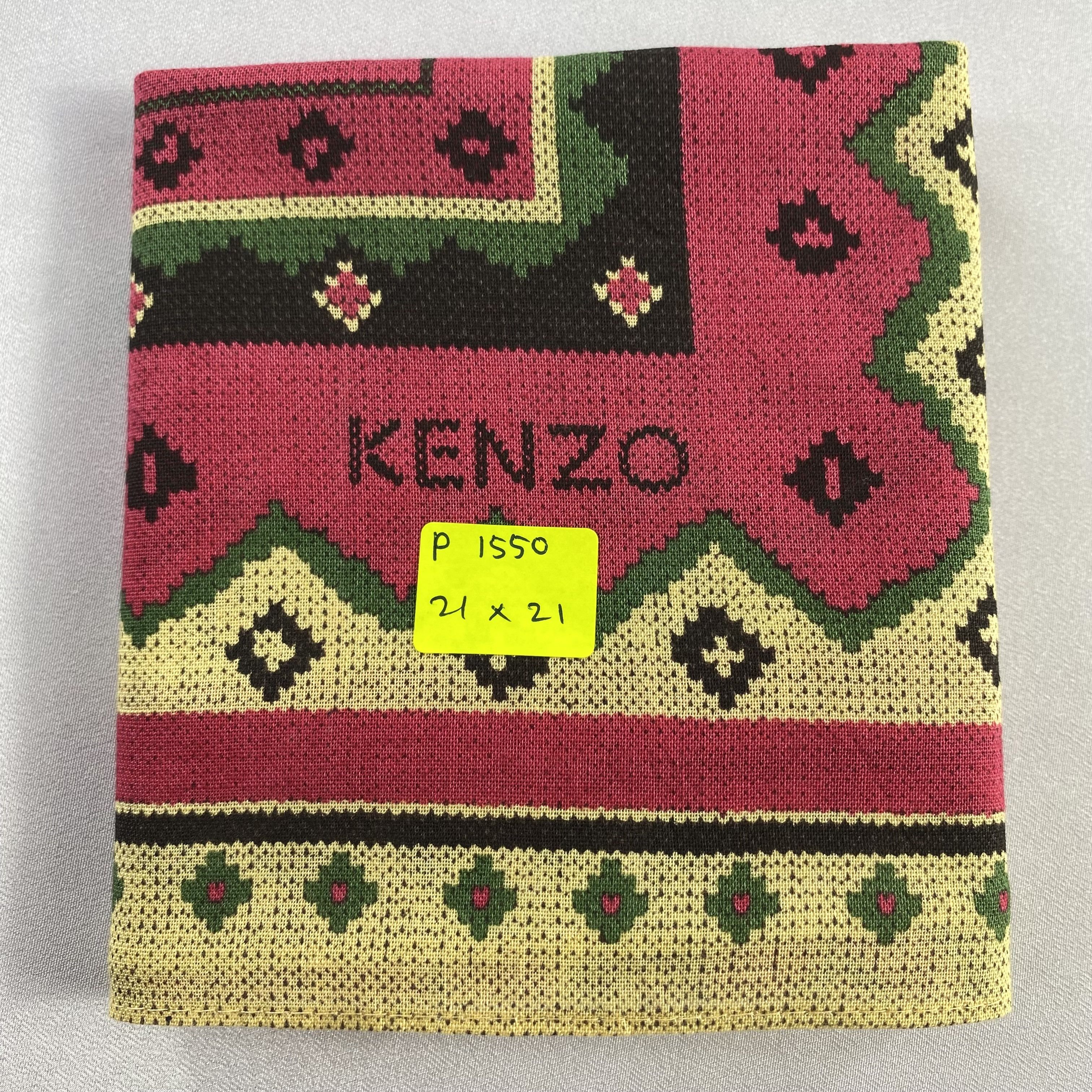 Kenzo × Vintage Kenzo Handkerchief / Neckerchief / Bandana-P1550 Size ONE SIZE - 7 Thumbnail