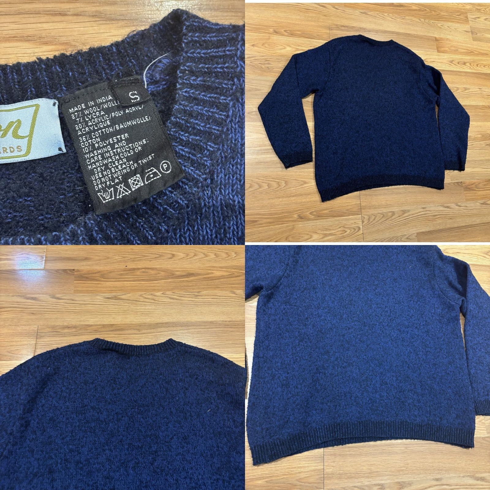 Burton VINTAGE Burton Snowboards Sweater Navy Blue Wool Blend Pullover Men’s Size Small Size US S / EU 44-46 / 1 - 8 Thumbnail