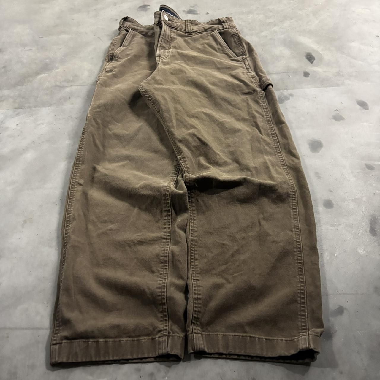 Vintage Crazy Vintage Y2K/2000s Brown Streetwear Carpenter Pants! 32x28 Size US 32 / EU 48 - 3 Thumbnail