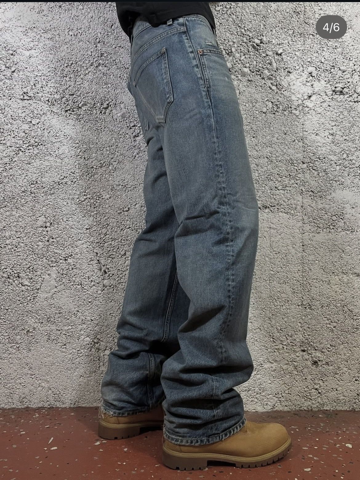 Saint Laurent Paris Saint Laurent D45 Wide Leg Jeans Size US 29 - 3 Thumbnail