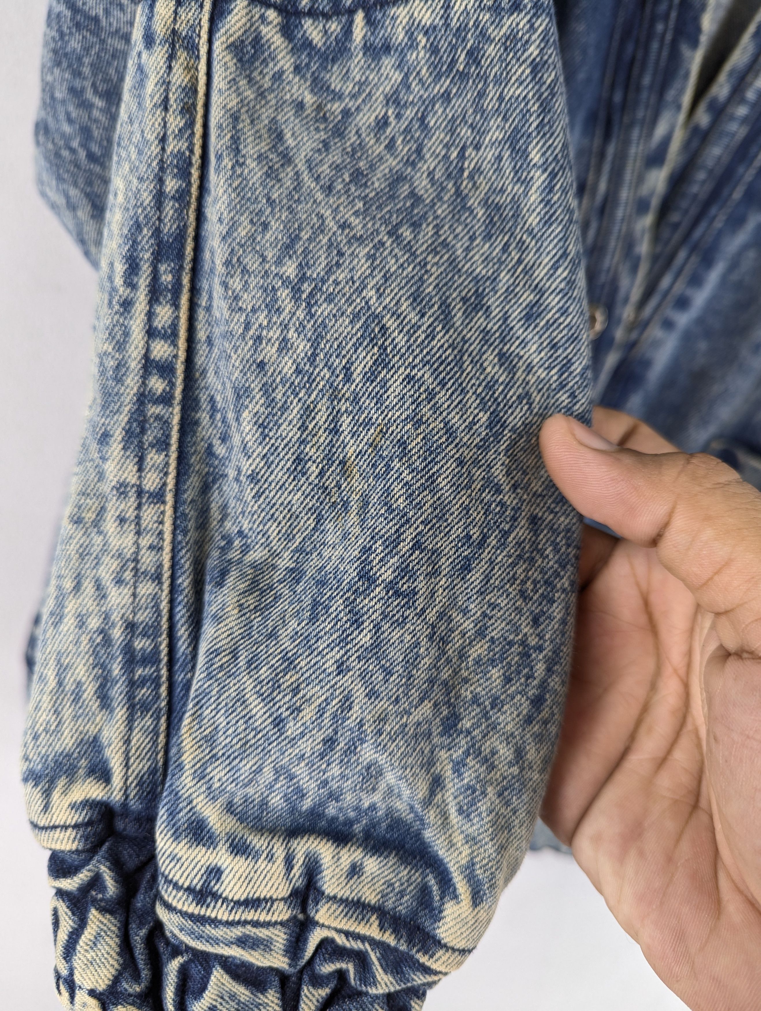 Vintage Corrose Cardigan Embroidery Denim Jacket