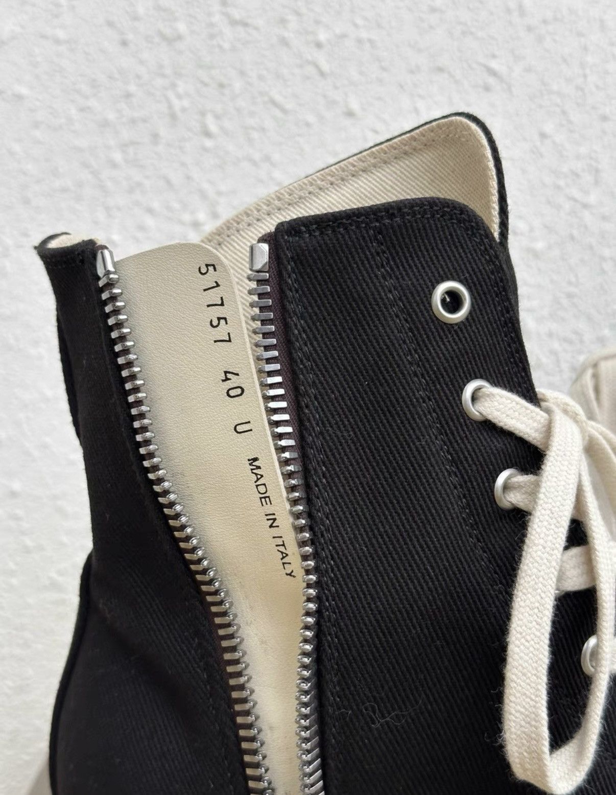 Rick Owens Rick Owens DRKSHDW Canvas High-Top Sneakers Size US 7 / EU 40 - 7 Thumbnail