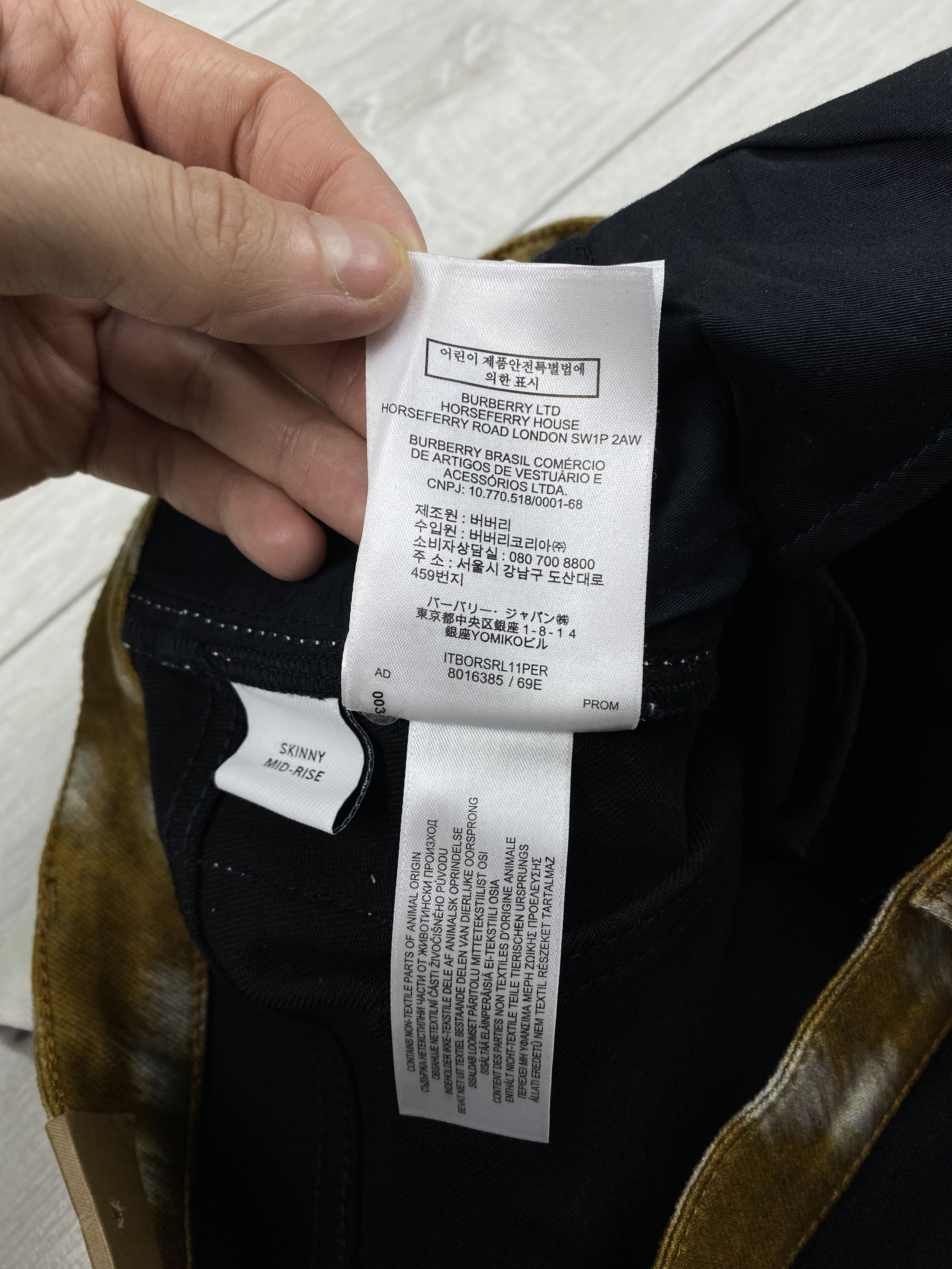 Burberry Burberry Black Denim Deer Bambi Print Trim Skinny Jeans Size 28" / US 6 / IT 42 - 14 Thumbnail