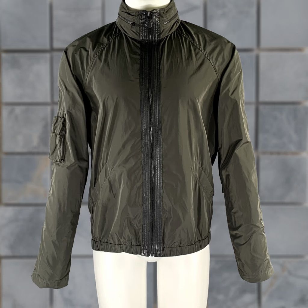 Alexander Wang ALEXANDER WANG Chest Size M Green Olive Shimmery Polyester Windbreaker Jacket Mens Size US M / EU 48-50 / 2 - 1 Thumbnail