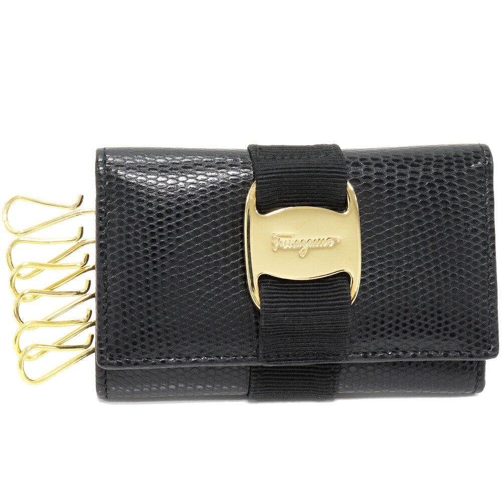 Salvatore Ferragamo Salvatore Ferragamo Salvatore Ferragamo Vara Embossed Calf Key Case Leather Key case 223056 DUTY FREE for USA Size ONE SIZE - 1 Thumbnail