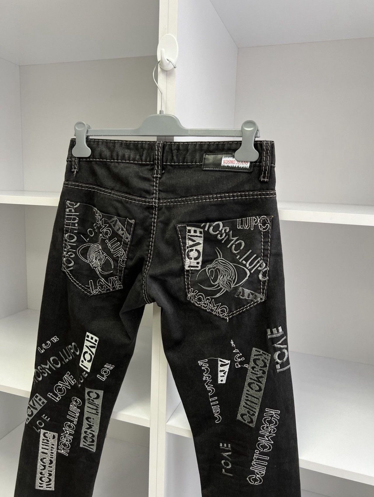 Vintage Vintage Kosmolupo Y2K Japanese Style Archival Black Pants Size US 30 / EU 46 - 8 Thumbnail