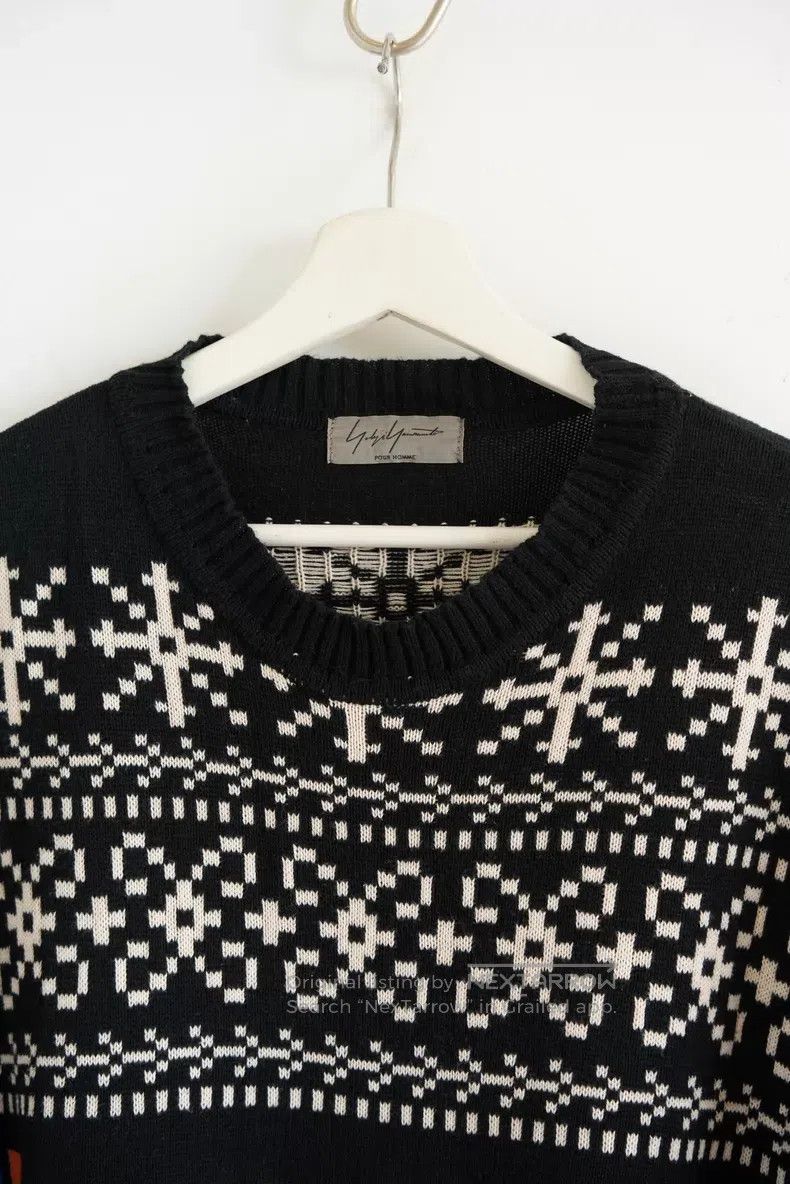 Yohji Yamamoto Yohji Yamamoto 16aw Fair Isle jacquard knit sweater Size US L / EU 52-54 / 3 - 3 Thumbnail