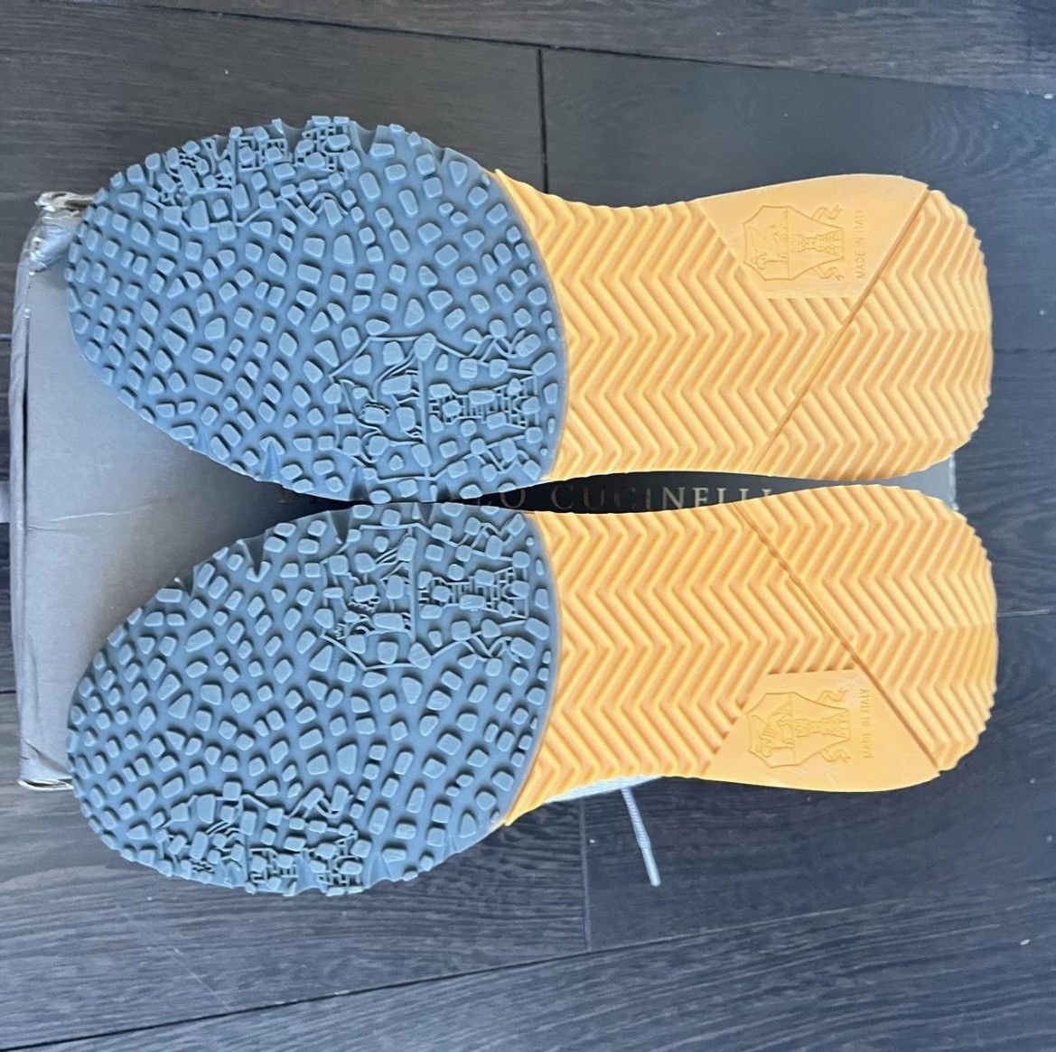 Brunello Cucinelli Brunello Cucinelli grey knit trainer uk 11 eu 45 Size US 12 / EU 45 - 3 Thumbnail
