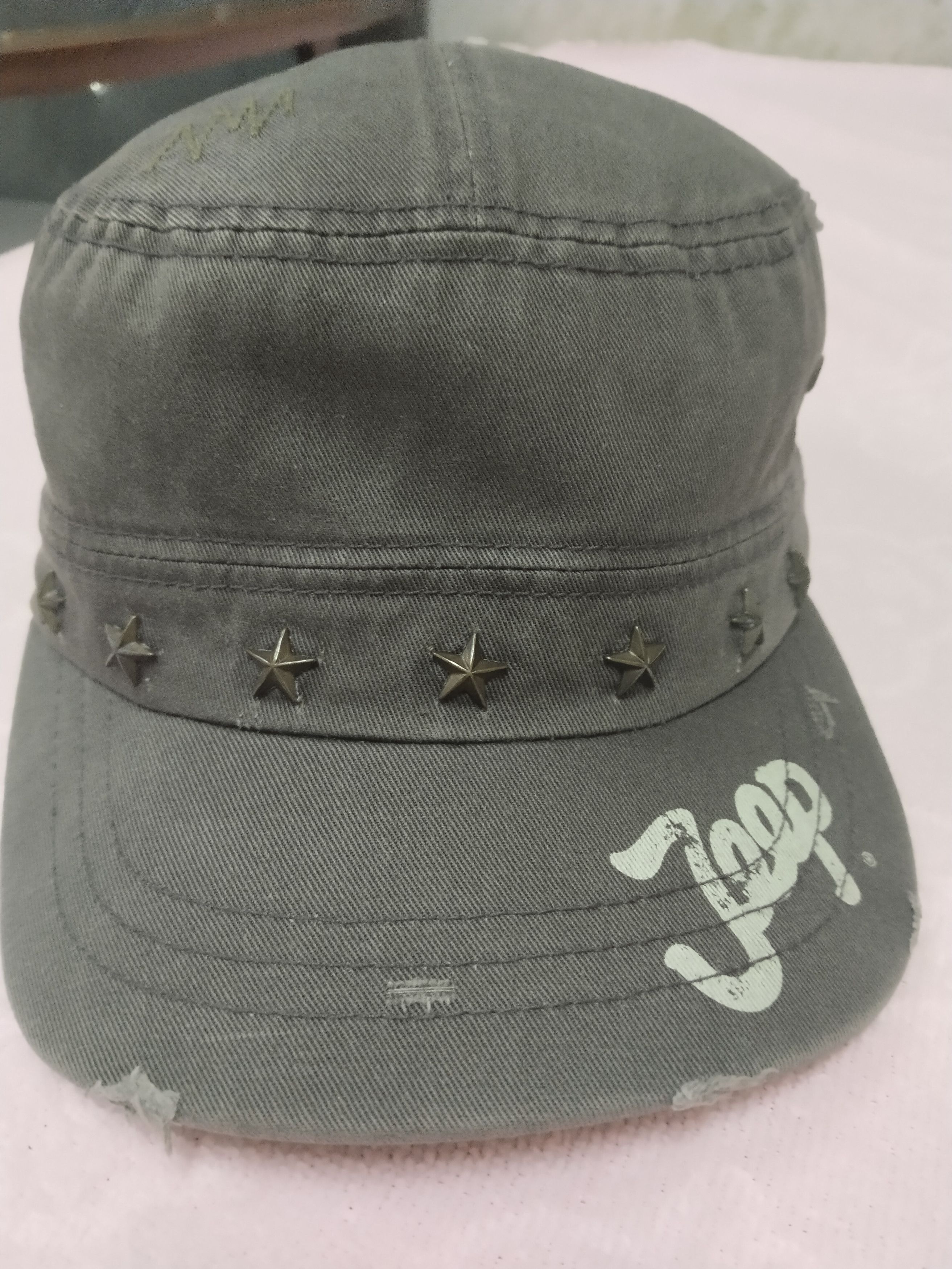Japanese Brand JEEP VINTAGE STRUDED CADET DISTRESSED STYLE CAP HAT Size ONE SIZE - 2 Thumbnail