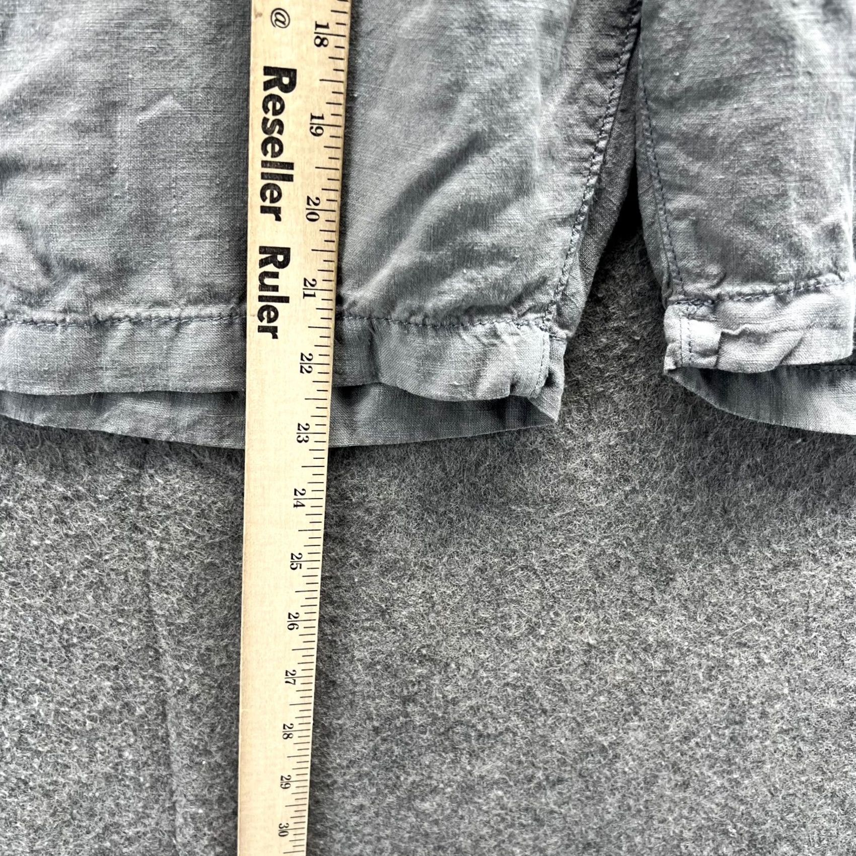 Lucky Brand Lucky Brand Shorts Mens 38 Gray Chino Linen Lightweight Drawstring Cargo Pockets Casual Flat Front Regular Rise 9 in Inseam 9 in Size US 38 / EU 54 - 5 Thumbnail