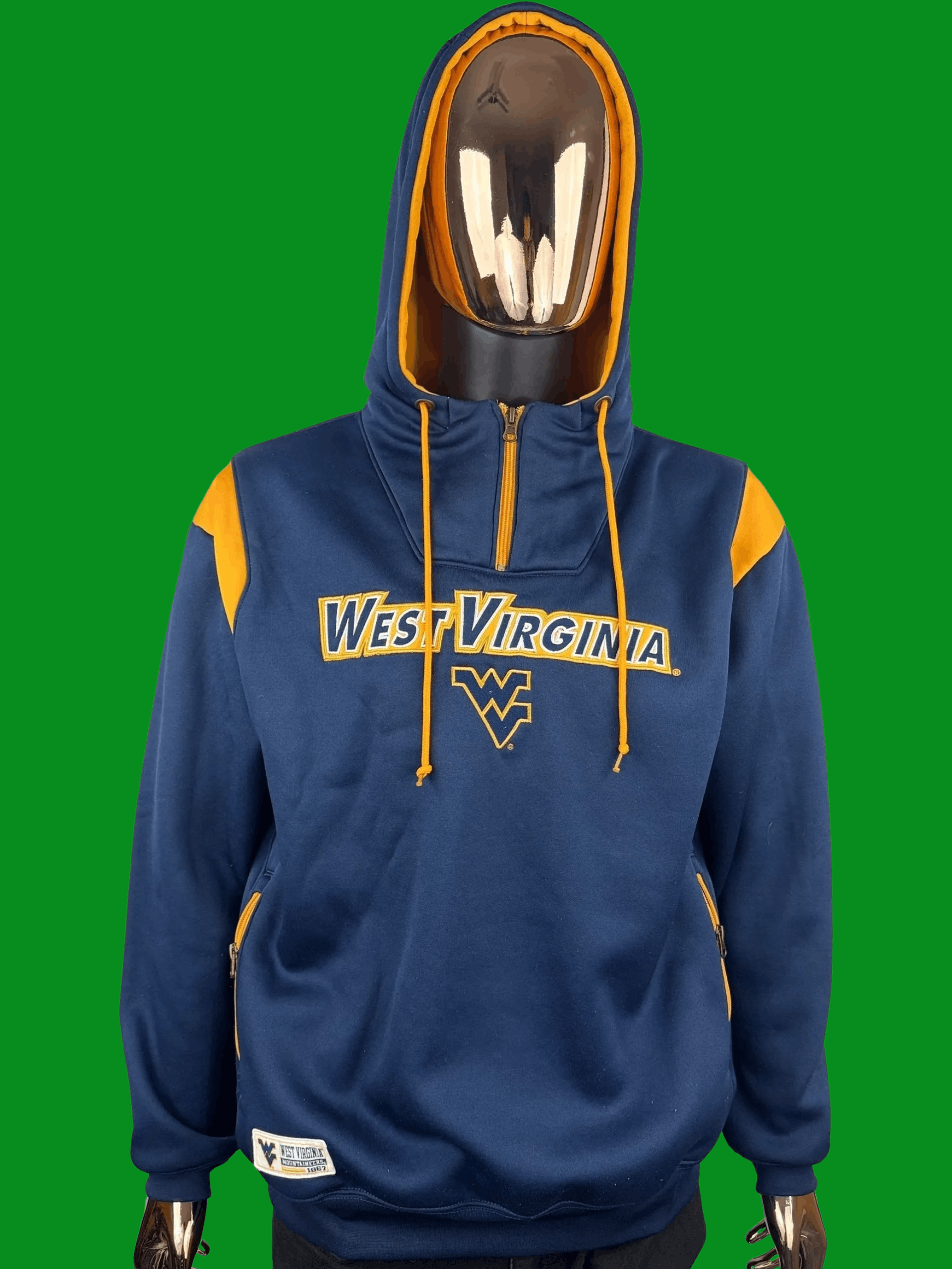 Majestic WVU Quarter-Zip Hoodie by Section 101 Majestic – Preowned Size US L / EU 52-54 / 3 - 2 Thumbnail