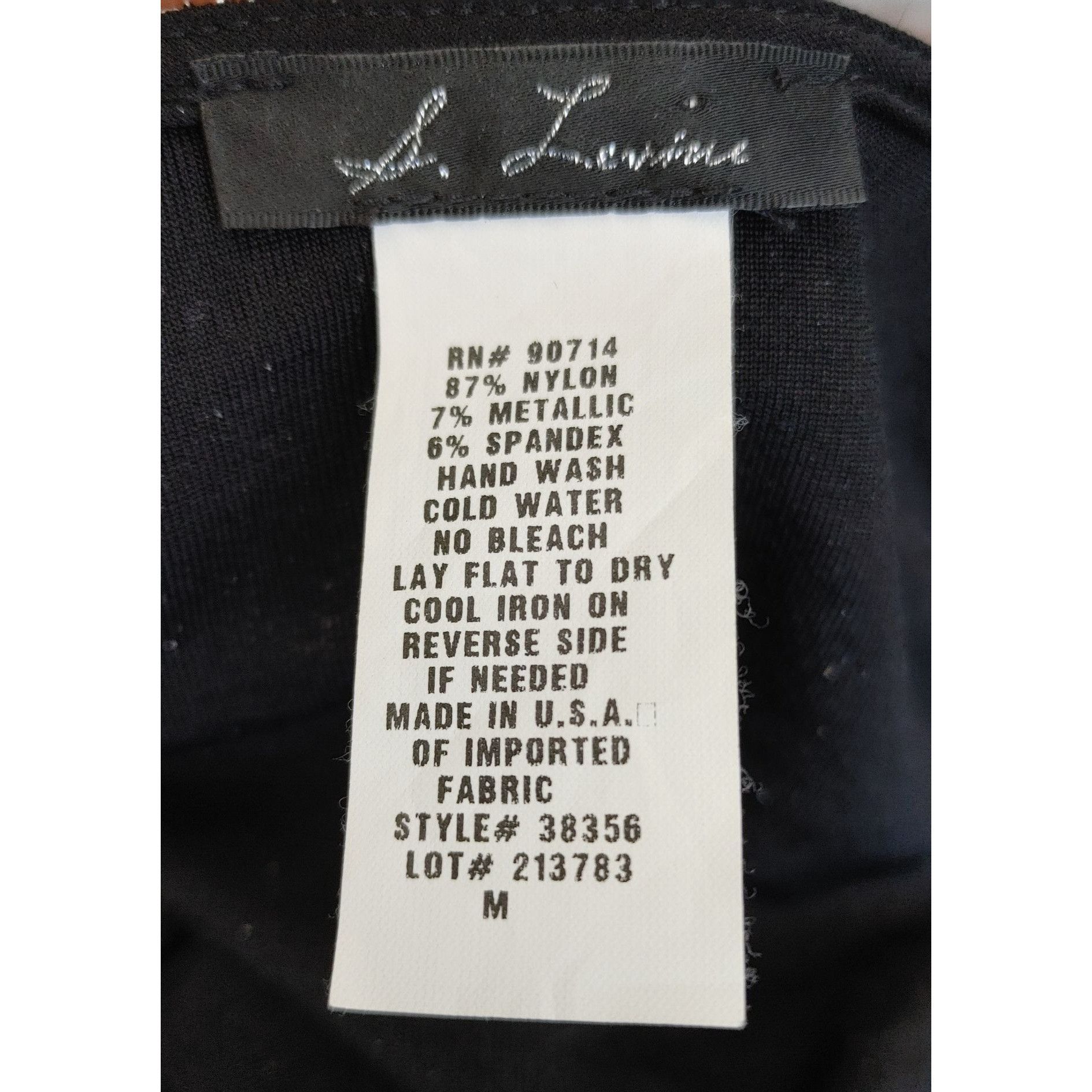 Other S Levine Womens M Elegant Long Sleeve Cowl Neck Black Sparkl Size M / US 6-8 / IT 42-44 - 3 Thumbnail