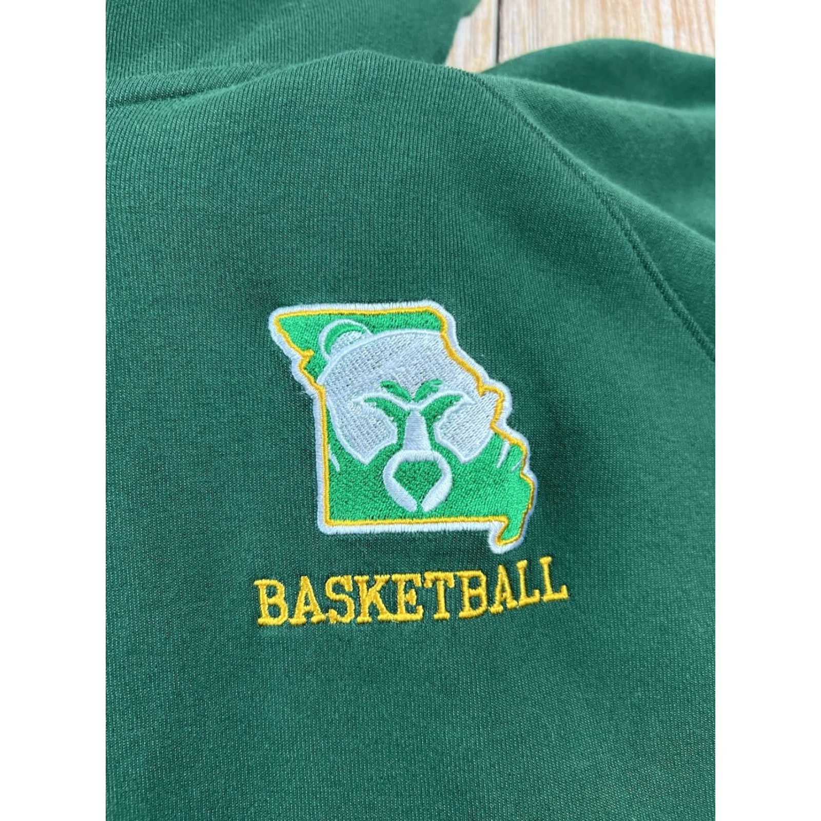 Nike VINTAGE Mens Nike Team Hoodie Dark Green Black Dri Fit Showtime Bears Basketball Large Size US L / EU 52-54 / 3 - 7 Thumbnail
