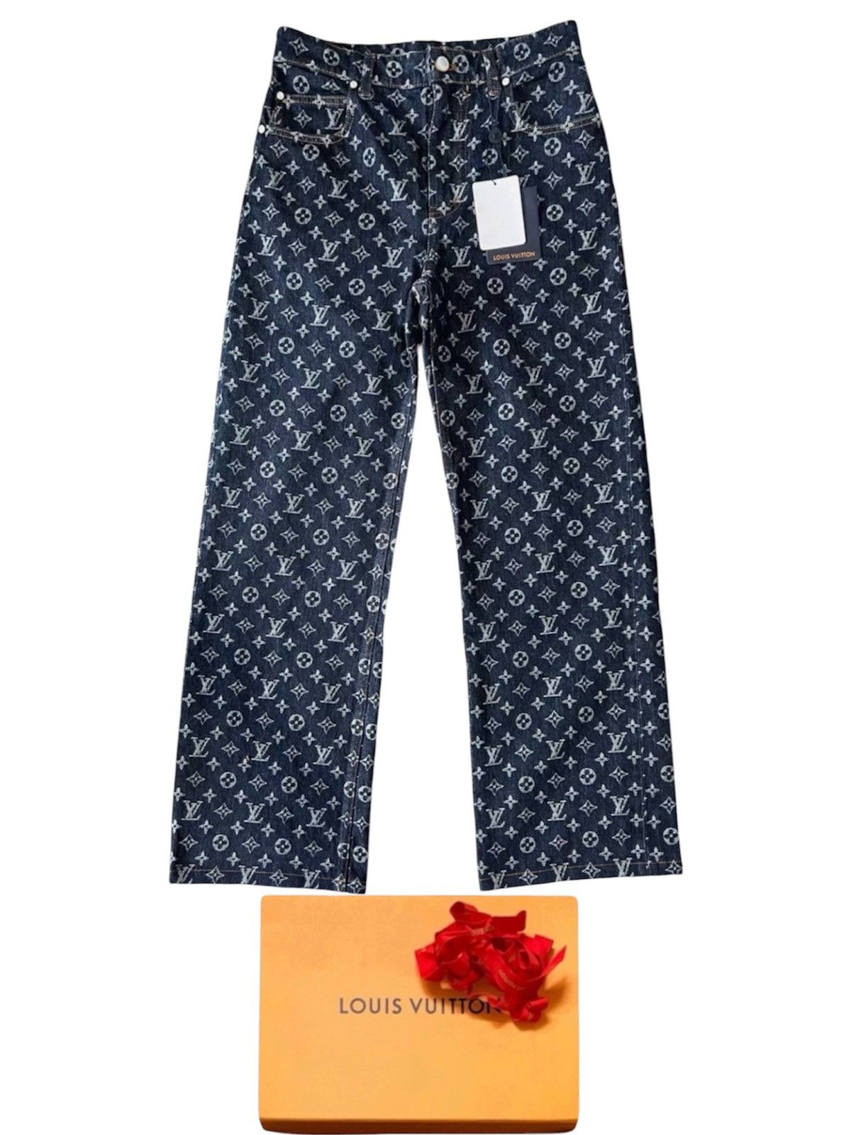 Louis Vuitton Louis Vuitton x Timberland 31 Monogram Denim Jeans Size US 31 - 1 Thumbnail