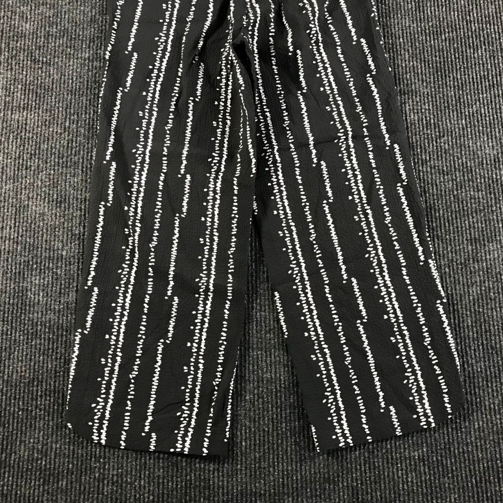 Habitat Habitat Black White Dotted Stripe Wide Leg Crop Pants Womens S Size 28" / US 6 / IT 42 - 6 Thumbnail