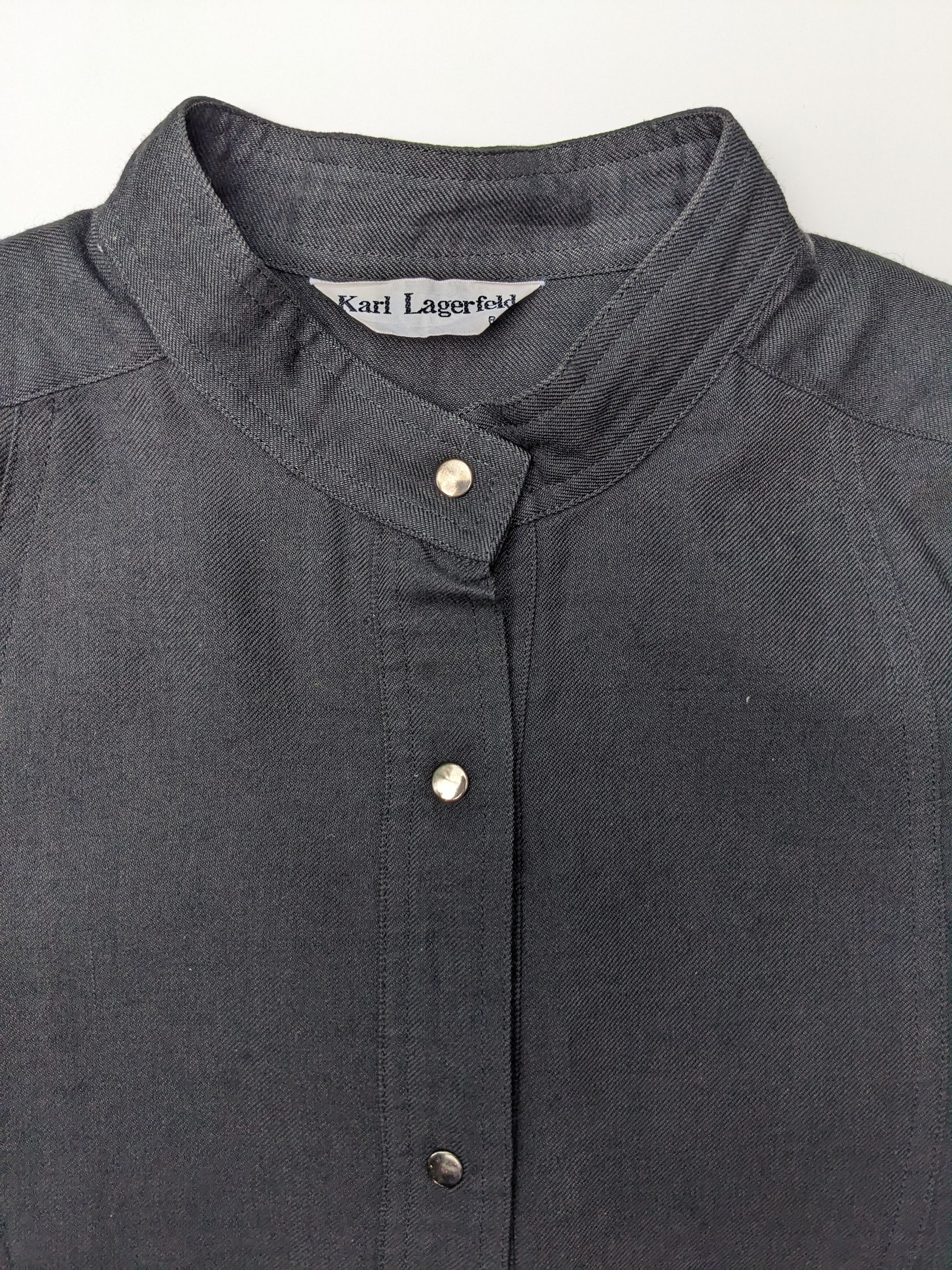 Chanel × Fendi × Karl Lagerfeld Vintage Karl Lagerfeld snap button shirt Size US L / EU 52-54 / 3 - 3 Thumbnail