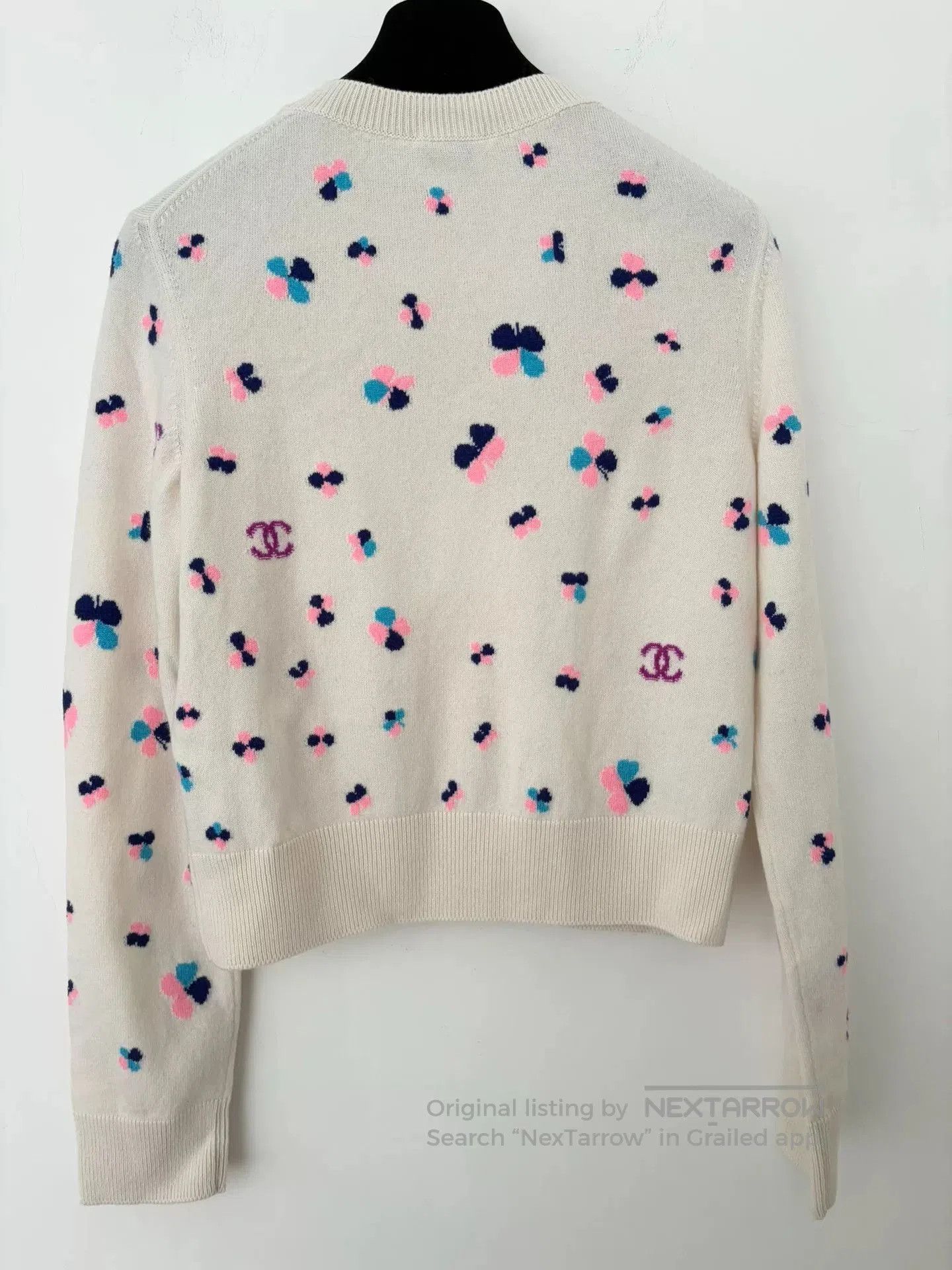 Chanel Chanel 24P Clover Cashmere Cardigan. Size US S / EU 44-46 / 1 - 2 Thumbnail