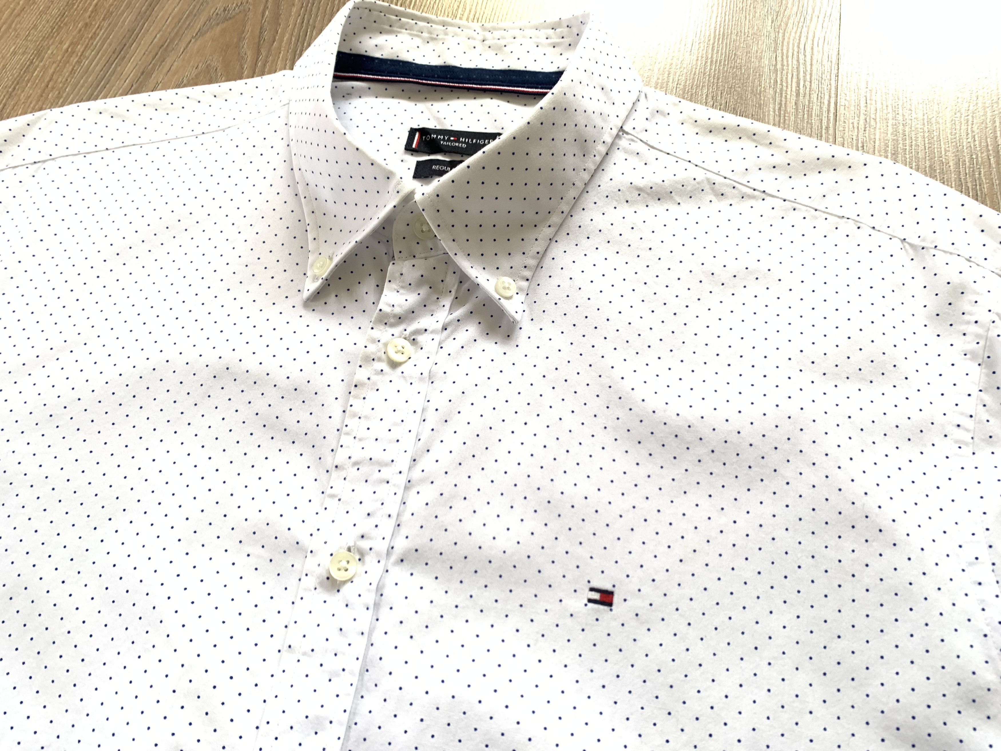 Tommy Hilfiger Tommy Hilfiger Tailored Regular Fit White Cotton Shirt Size US M / EU 48-50 / 2 - 4 Thumbnail
