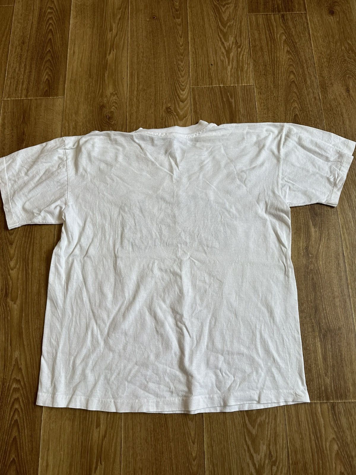 Vintage Vintage Single Stitch College Ware Felt USA T-Shirt Size US L / EU 52-54 / 3 - 7 Thumbnail