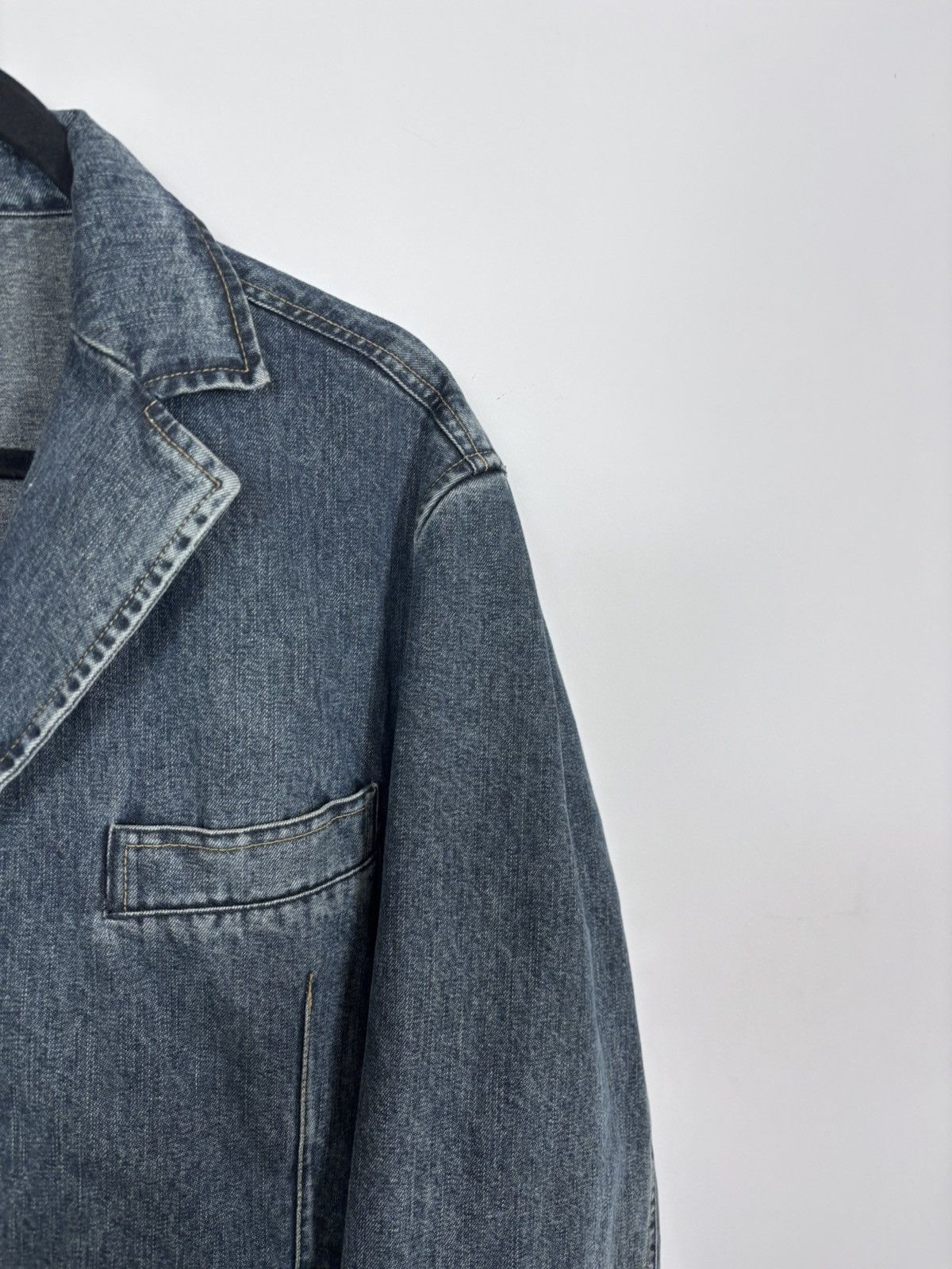 Burberry Burberry London Women’s Blue Denim Blazer Jacket Coat Size XL / US 12-14 / IT 48-50 - 6 Thumbnail