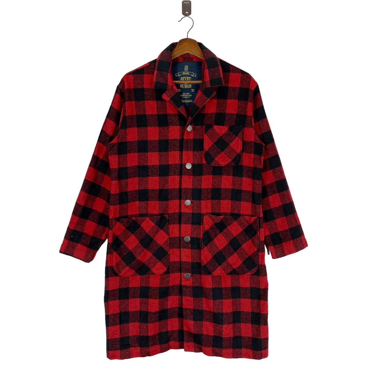 VINTAGE DESIGNER RIVET AND SURGE TARTAN WOMEN JACKET