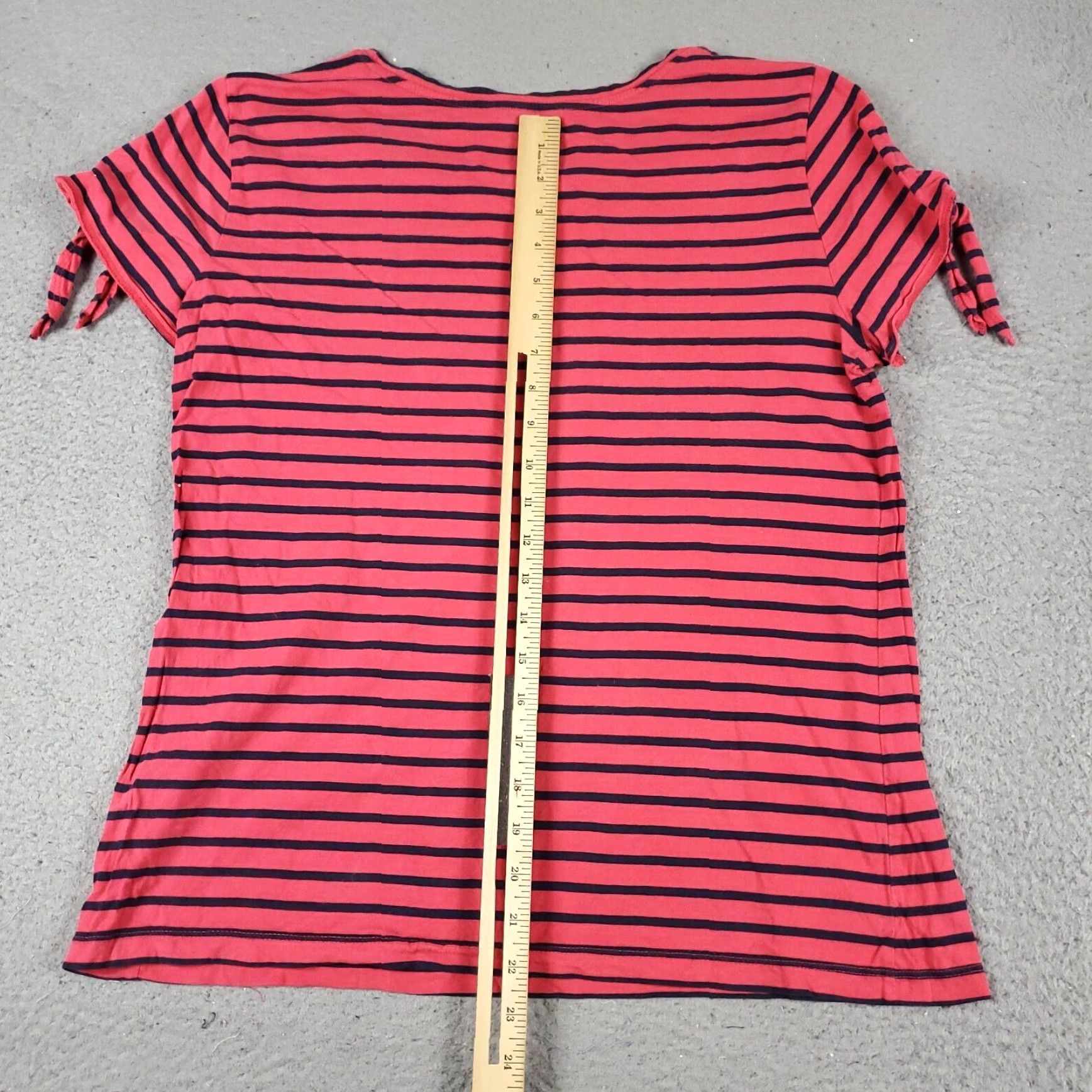 Nautica Nautica Womens Shirt Large Pink Blue Striped Casual Ladies Size L / US 10 / IT 46 - 3 Thumbnail