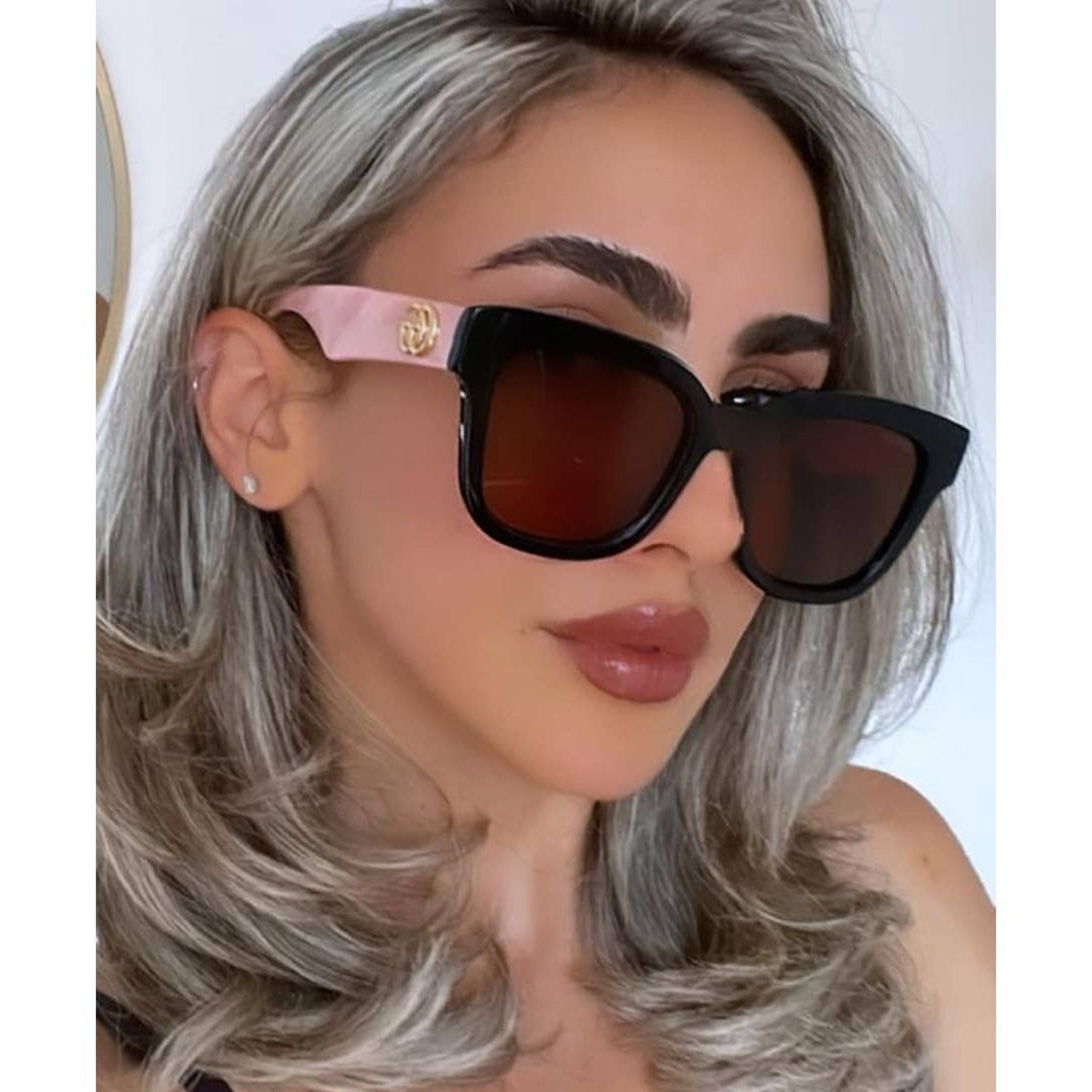 image of Copied - New Gucci Gg0998S Black Pink Sunglasses, Women's