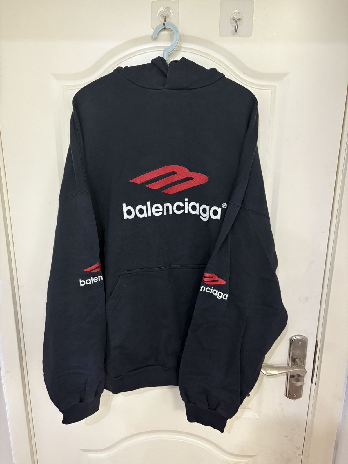 Balenciaga 3B Sport Hooded Sweatshirt Size US L / EU 52-54 / 3 - 1 Thumbnail
