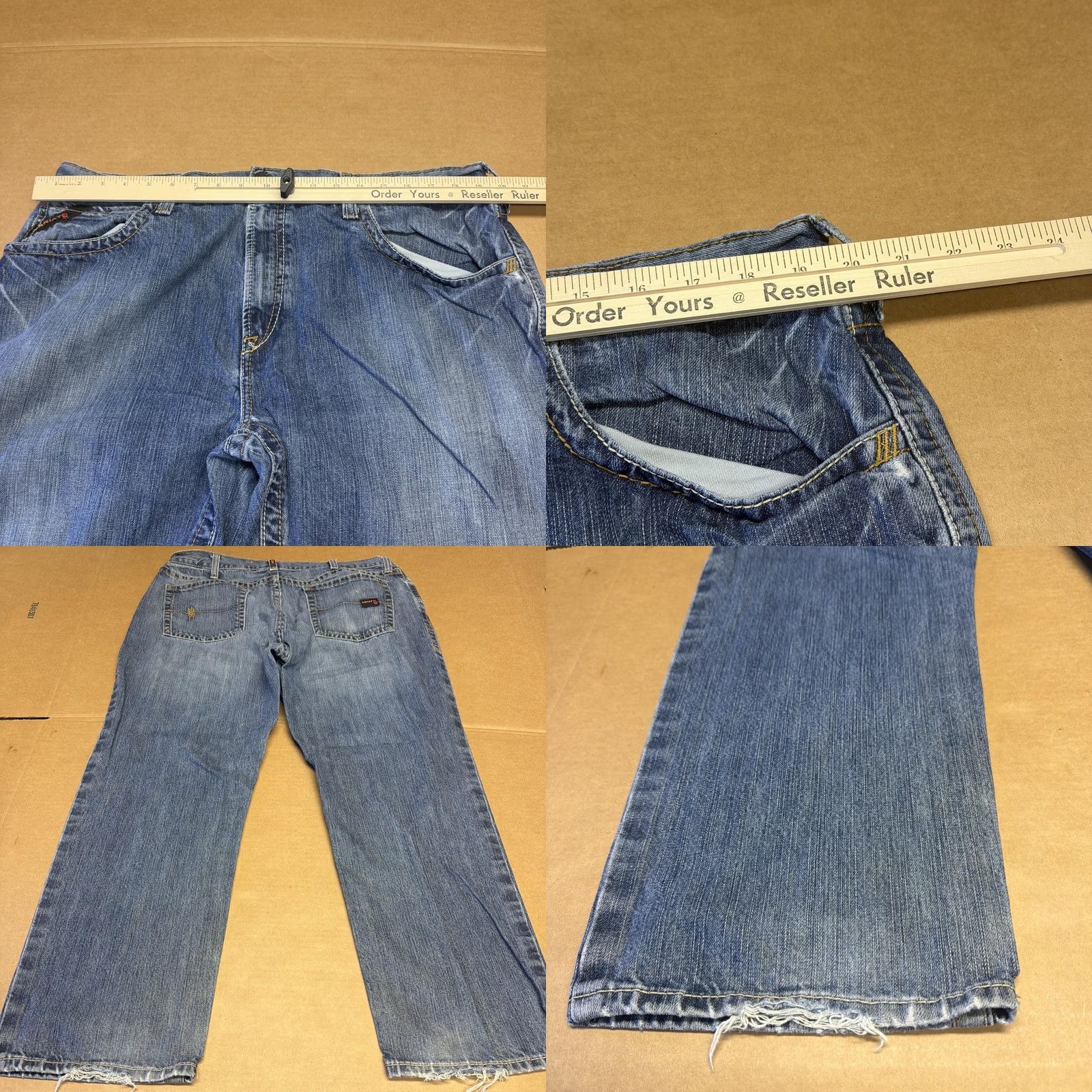 Ariat Ariat Work FR M3 Loose Jeans Mens 40x29 Blue Medium Wash Relaxed Denim Straight Work FR M3 Loose Mens Jeans Size US 40 / EU 56 - 9 Thumbnail