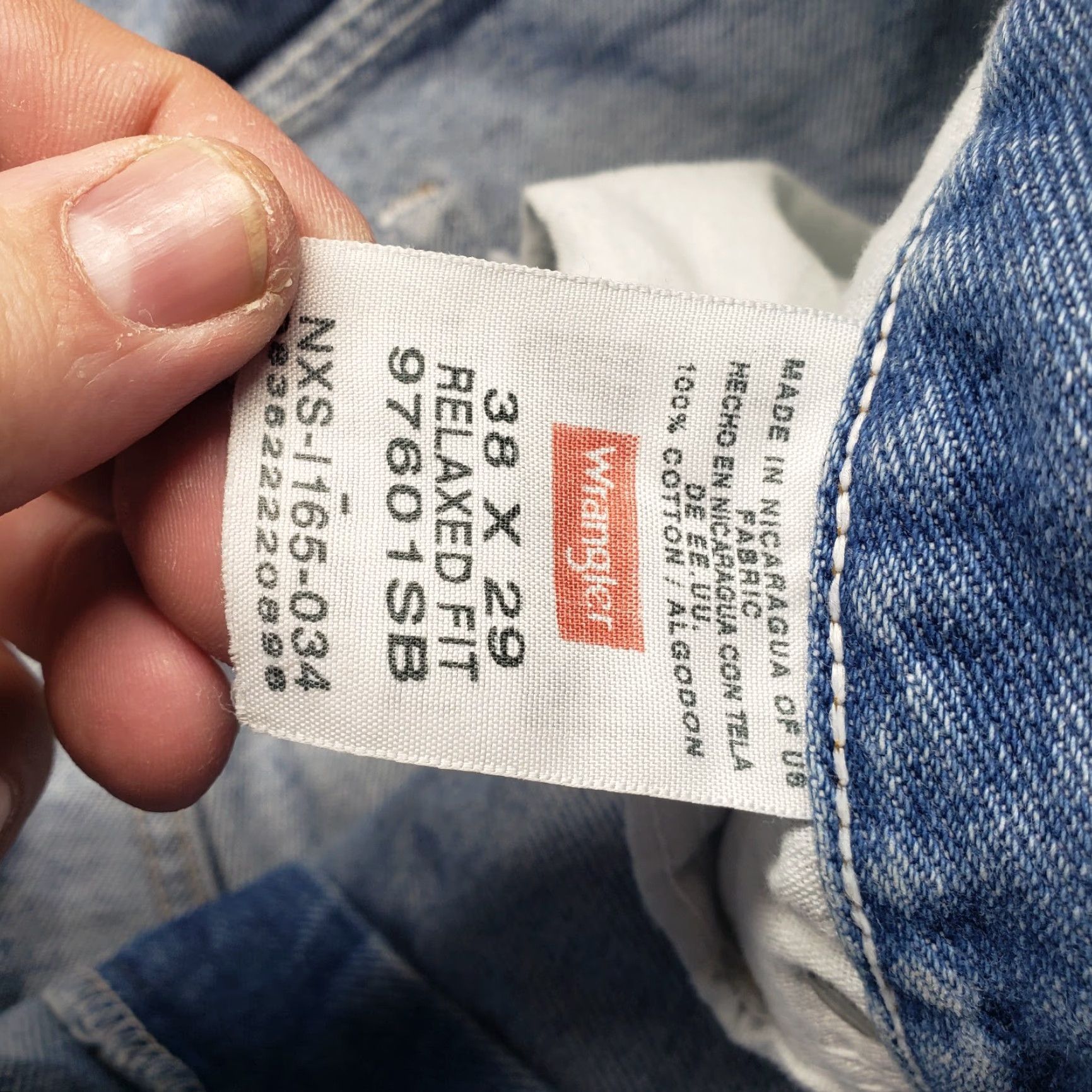 Wrangler VINTAGE Wrangler Authentic Jeans - Men’s Relaxed Fit Straight Leg Denim Pants 38x29 Blue Size US 38 / EU 54 - 3 Thumbnail
