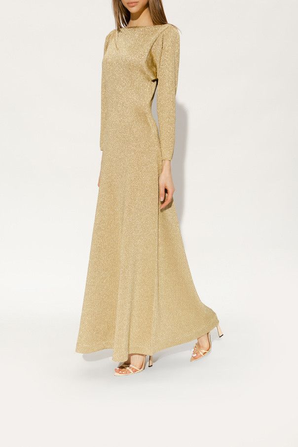 Saint Laurent Paris o1s1wg111124 Lila Sandals In Crepe Satin in Beige Size US 4.5 / IT 34.5 - 3 Thumbnail