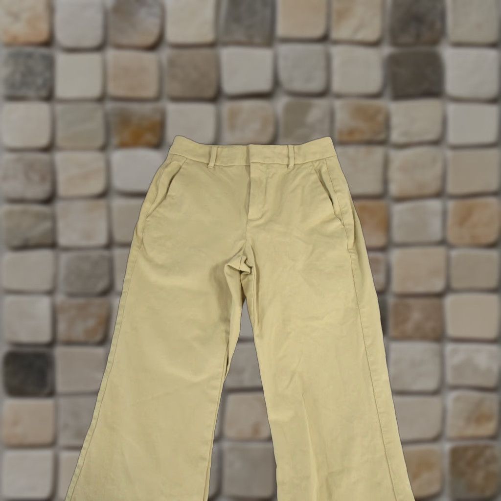 Everlane Everlane Pants Womens 0 Beige Khaki Cotton Flare Chino Size 25" / US 0 / IT 36 - 1 Thumbnail