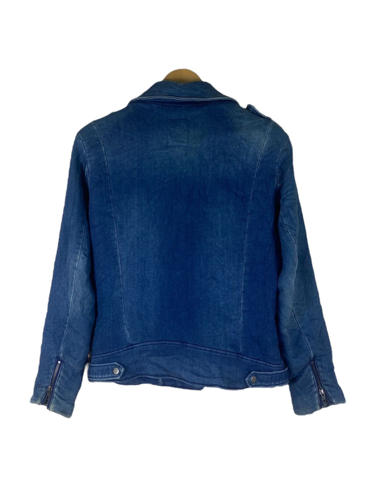 MOUSSY Azul by Moussy Double Colar Zip Indigo Light Jacket Size US M / EU 48-50 / 2 - 9 Thumbnail