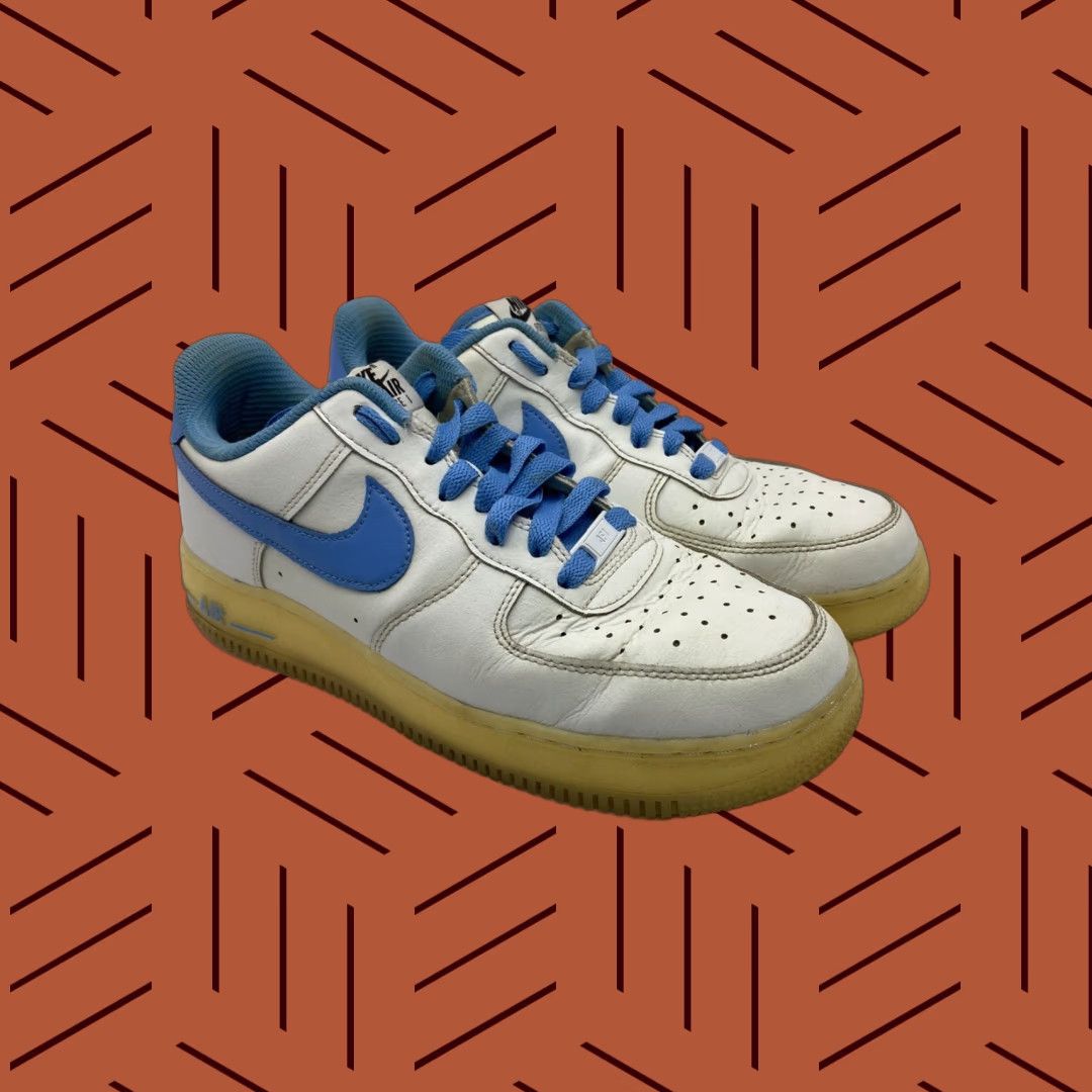 NIKE Air Force 1 Low You By You Sneaker UNC White Gum AQ3778-992 Snoopy 9.5 Womens Leather Low Top Shoes