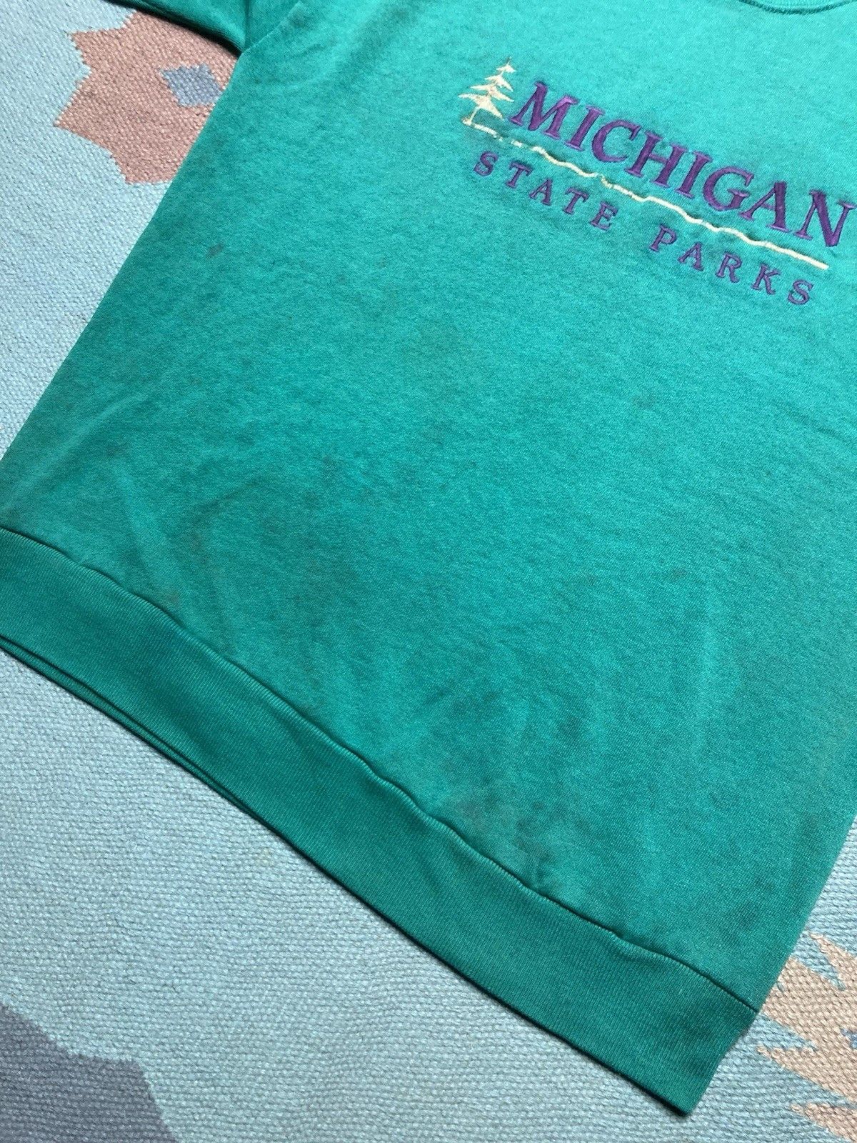 Vintage 80s crewneck sweatshirt Michigan state parks distressed L Size US L / EU 52-54 / 3 - 4 Thumbnail