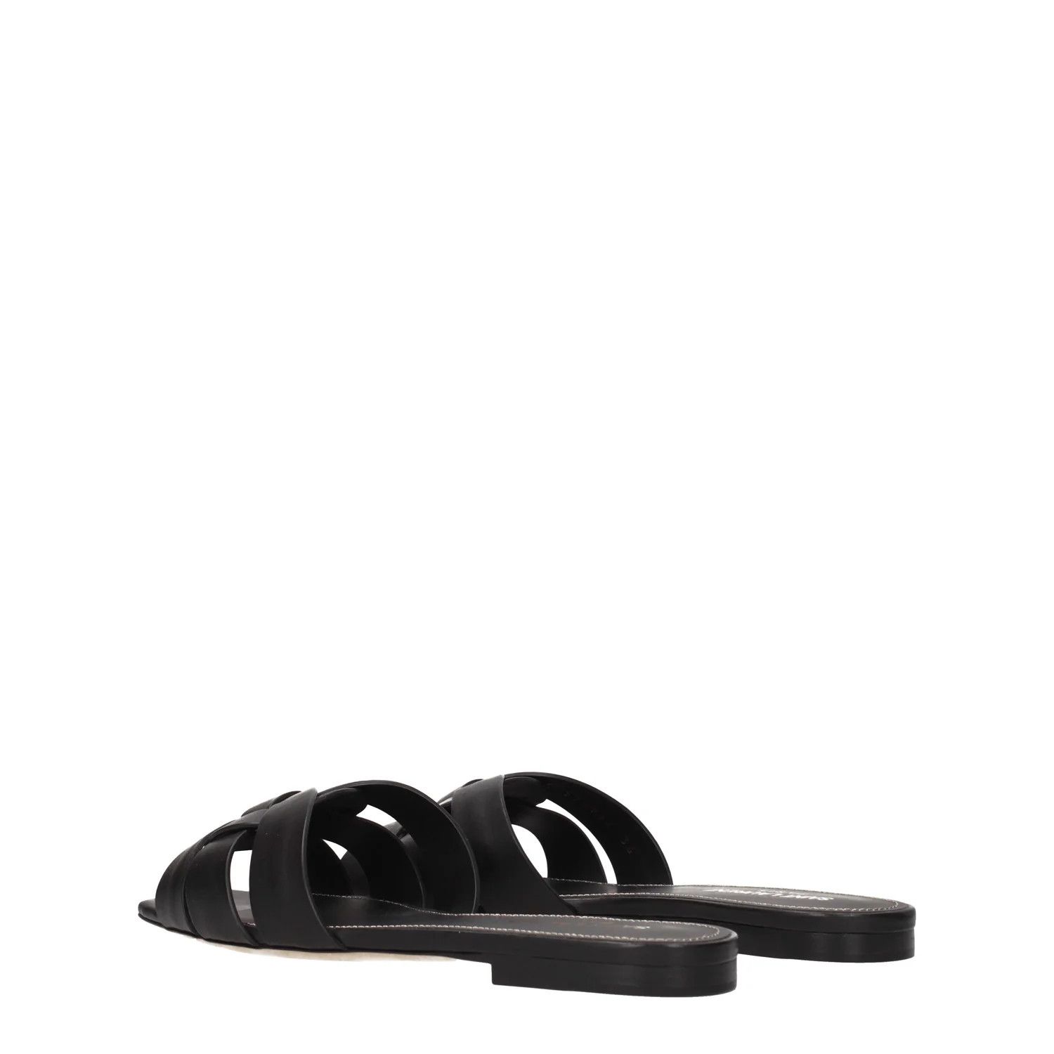 Saint Laurent Paris ob1o1e1124 Leather Slippers in Black Size US 6 / IT 36 - 4 Thumbnail