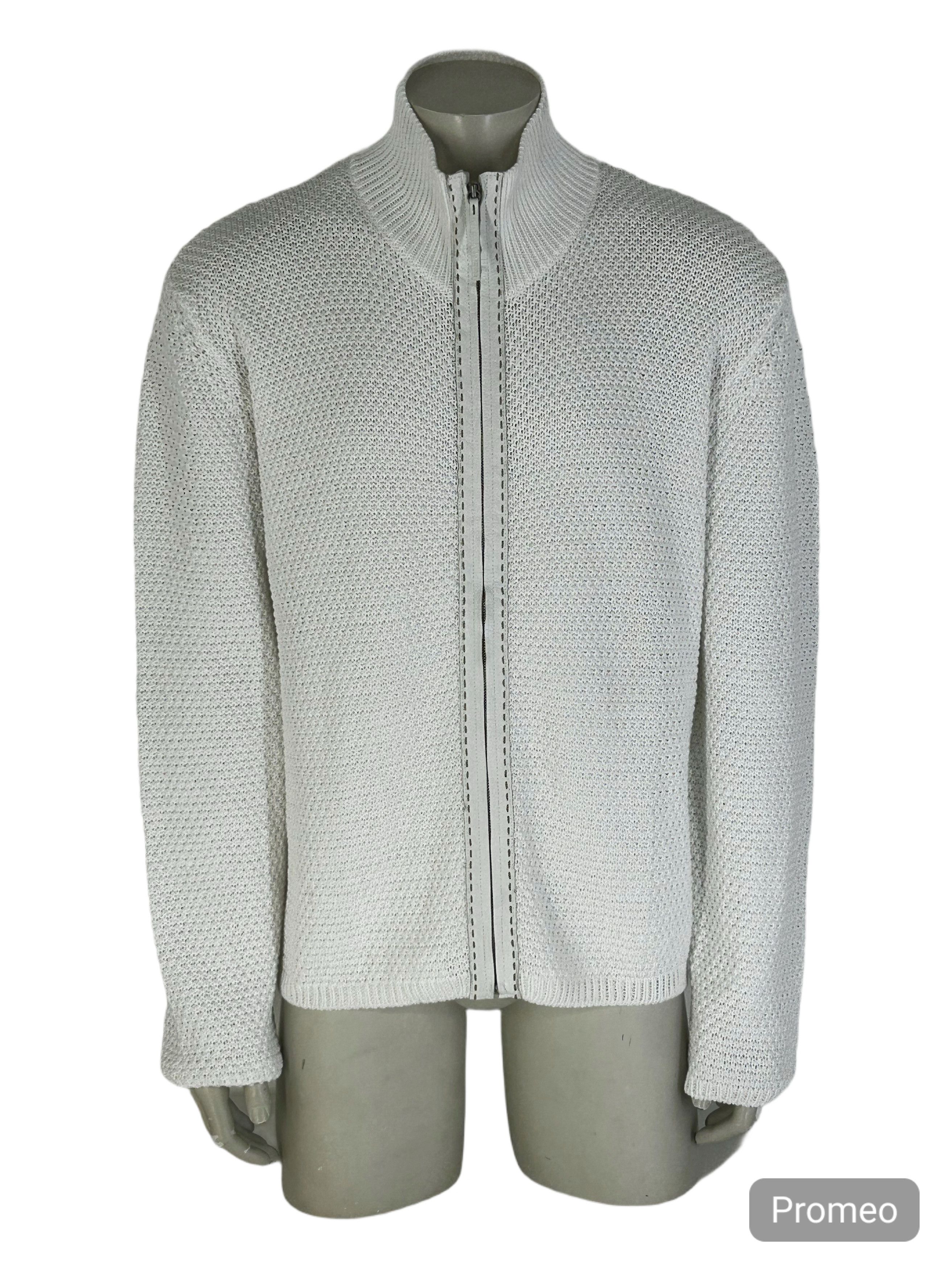 Fendi FENDI COTTON MESH SELLERIA ZIP THROUH KNIT Size US XXL / EU 58 / 5 - 1 Thumbnail