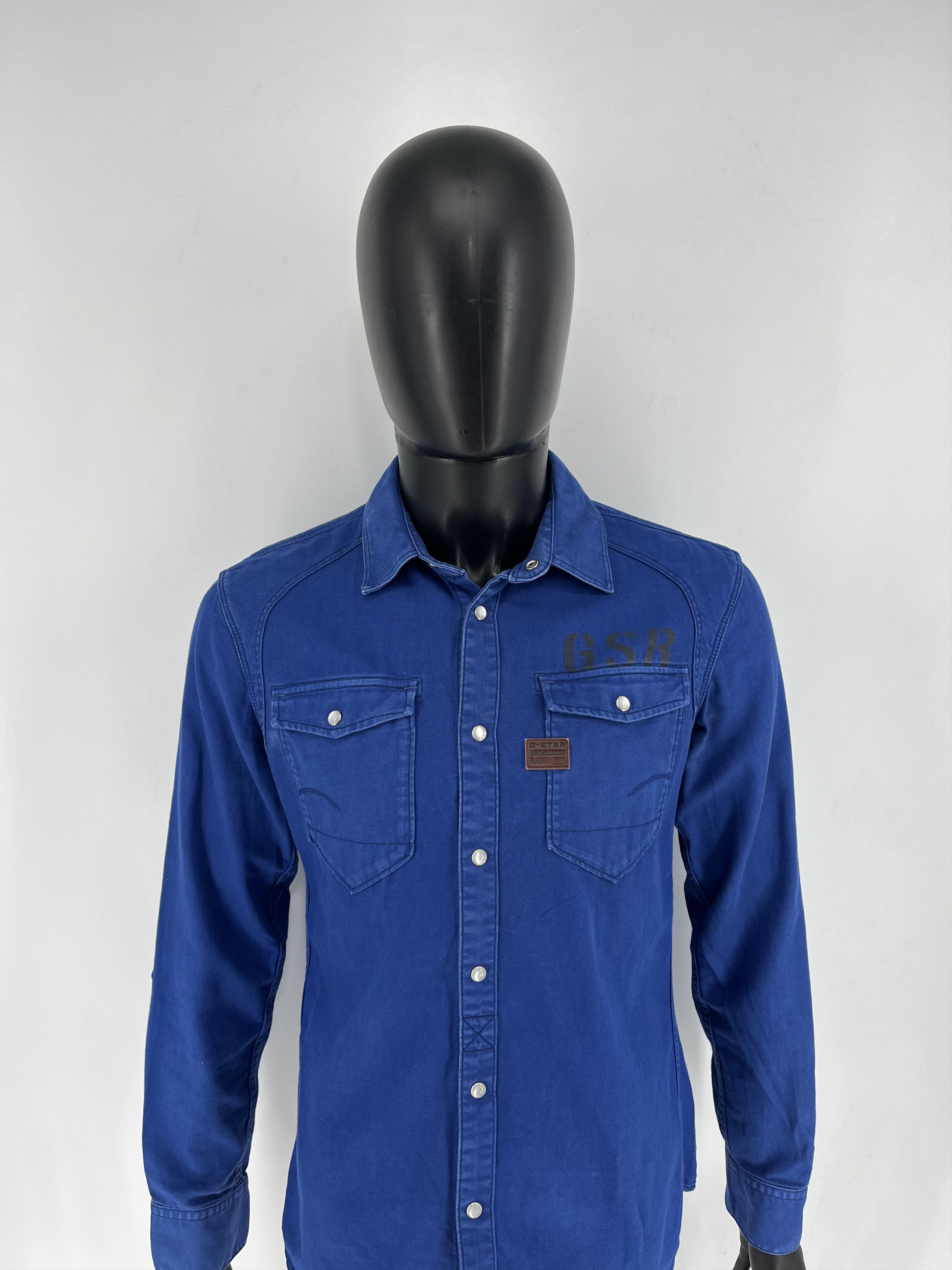 G-Star Vintage Y2K G Star Raw Men’s Navy Shirt With Big Logo Size US M / EU 48-50 / 2 - 5 Thumbnail